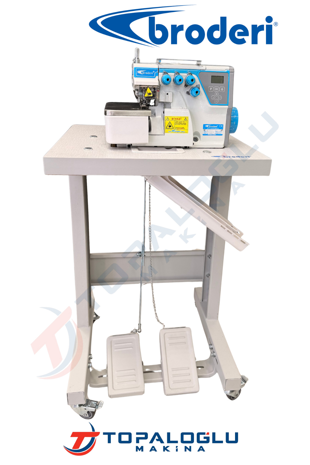 Broderi BD-747D 4 ip Mekanik Kafadan Motorlu Sessiz Overlok