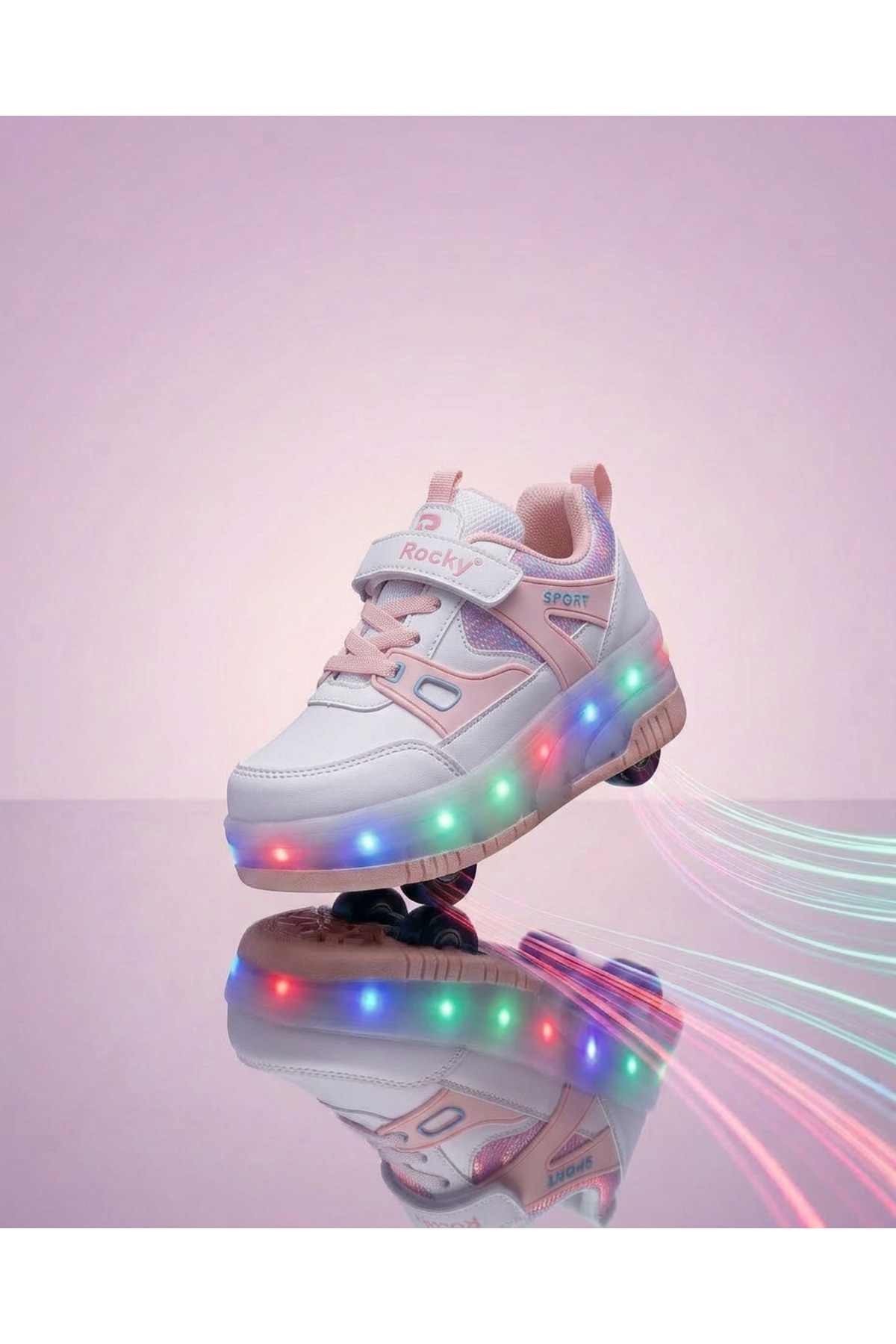 ROLLER SKATED LIGHT SNEAKERS & WHEELED SNEAKERS