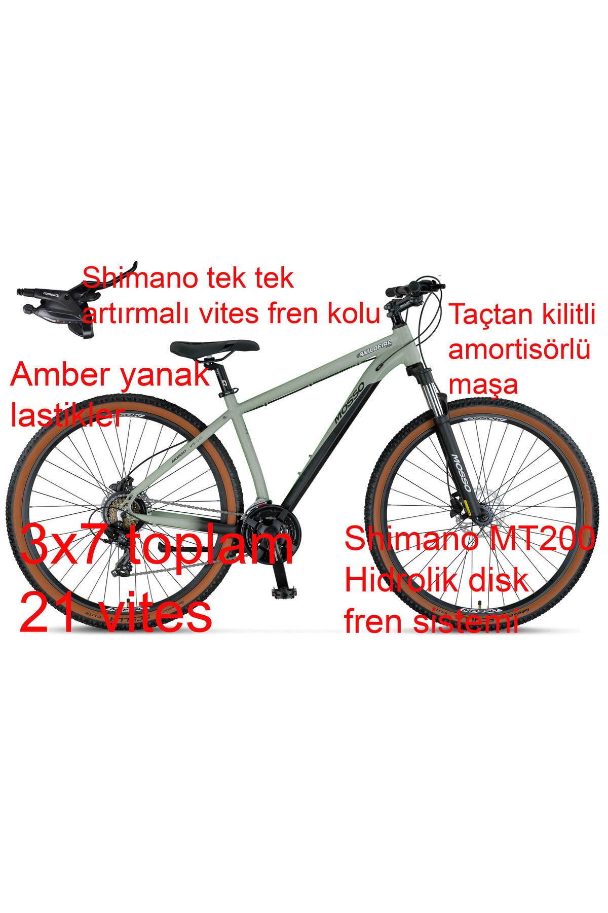 Mosso Wildfire 29 LTD H 18 Kadro Hidrolik Disk Fren Dağ Bisikleti