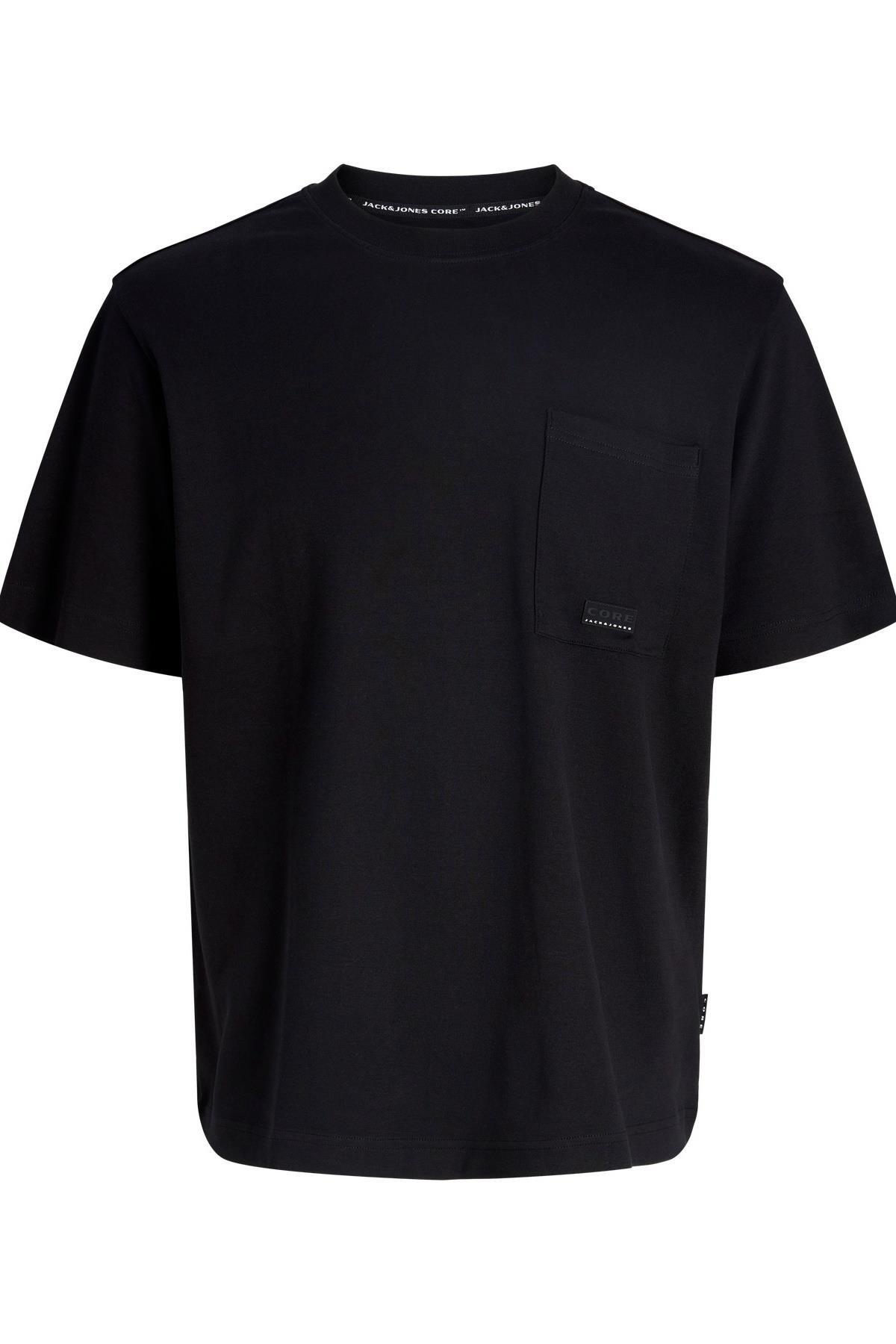 تی‌شرت یقه گرد مردانه JCOFUSION با جیب و جزئیات لوگو جک اند جونز تی شرت Jack & Jones