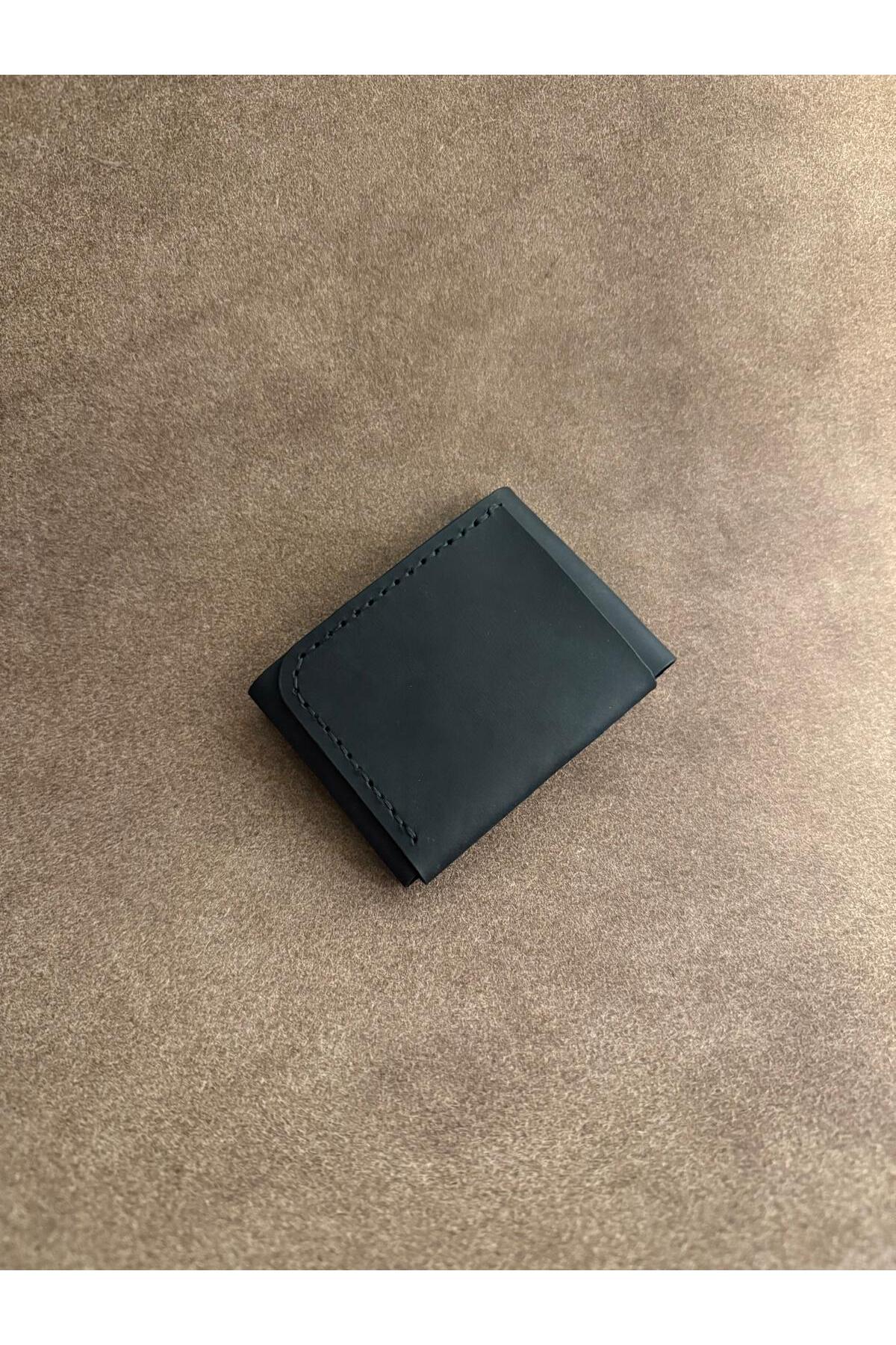HATKA Leather Craft El Yapımı Hakiki Deri Cüzdan - Slim Fold K2 görsel 3