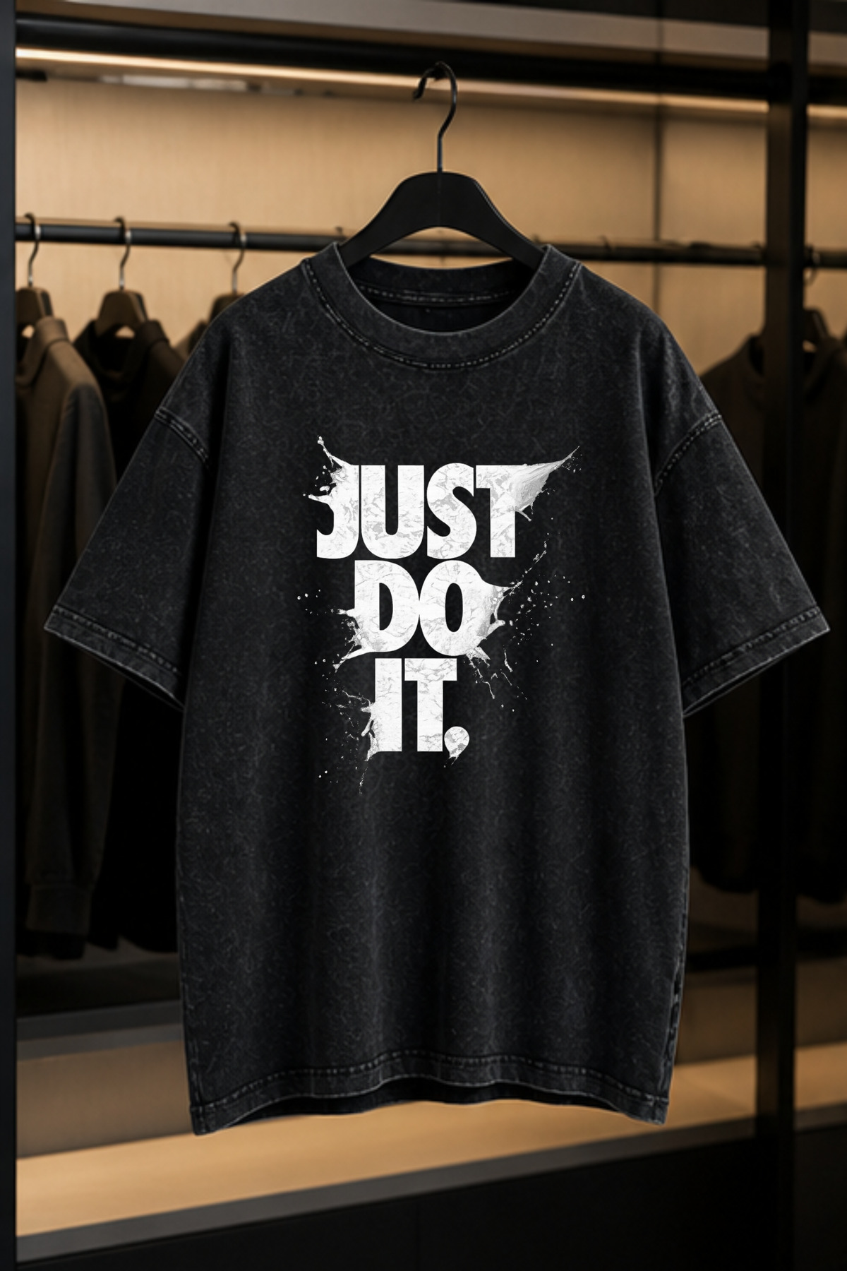 PENTHİLUS Acid Washed Oversize Unisex T-Shirt Washed Vintage Street Style Street Fashion Cotton Comfortable Fit Daily Wear T-Shirt