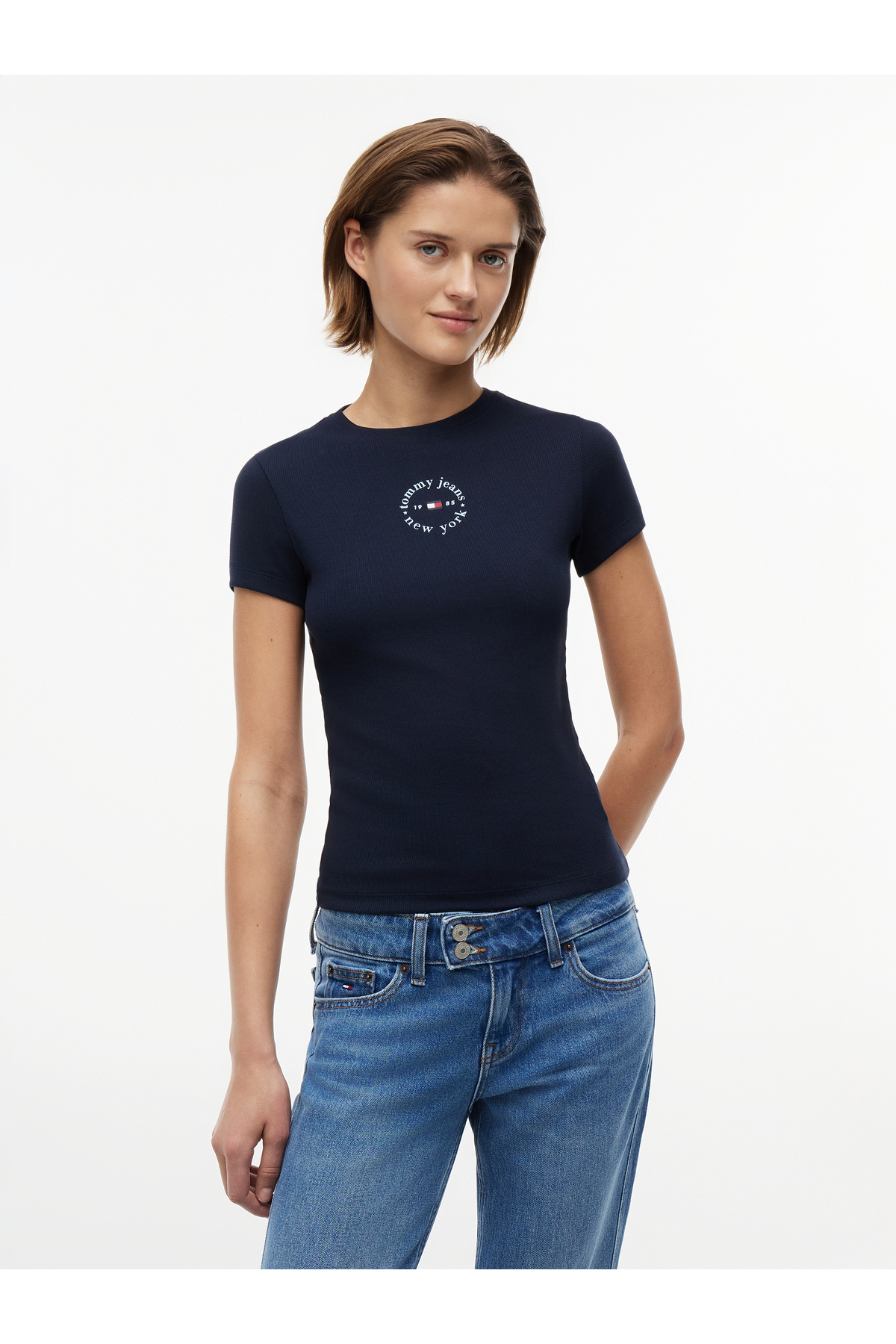 Tommy Jeans Blue Women T-Shirt