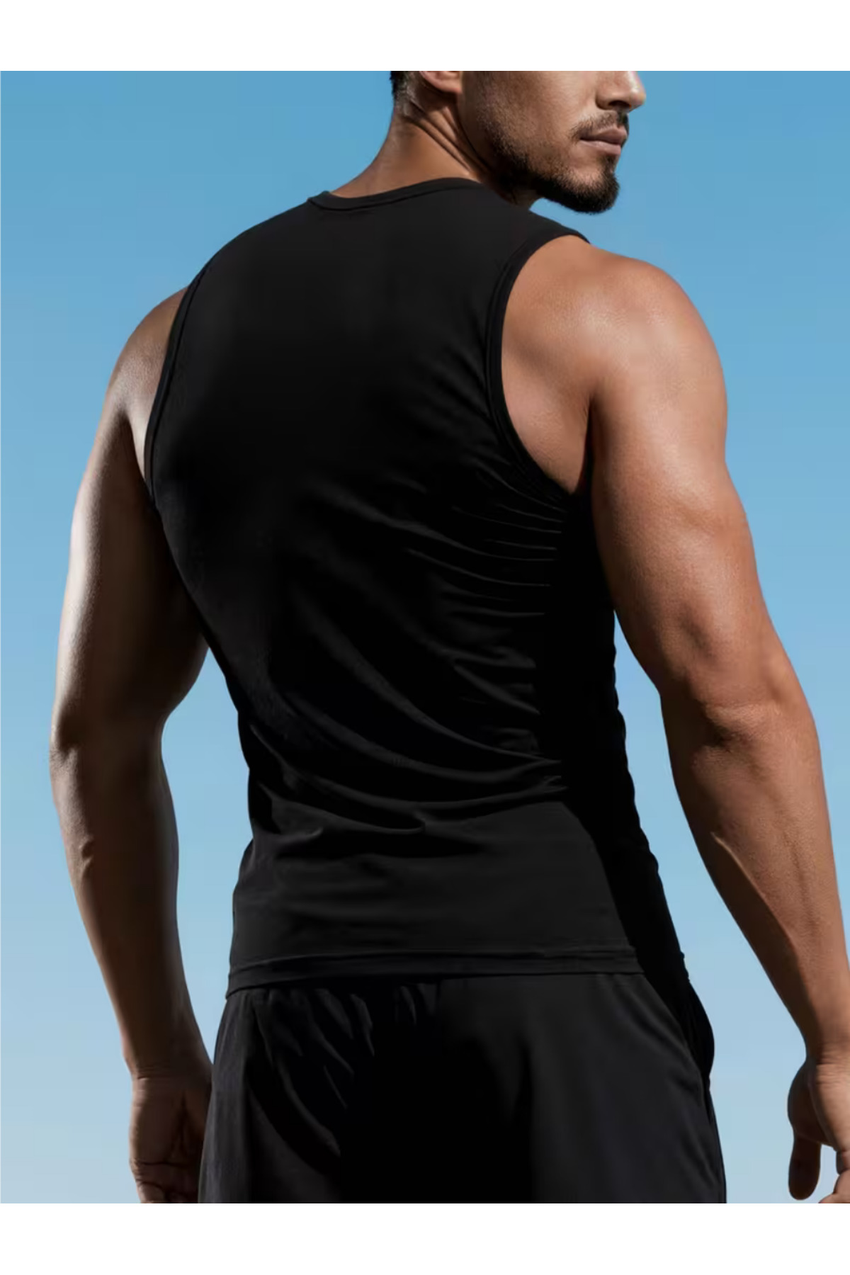 RUTBİL SPORTS 2'Lİ KISA TAYTLI ŞORT & SIFIR KOL COMPRESSİON BODY SET- FUTBOL-GYM-KOŞU EGZERSİZ SET 2'Lİ KISA görsel 8