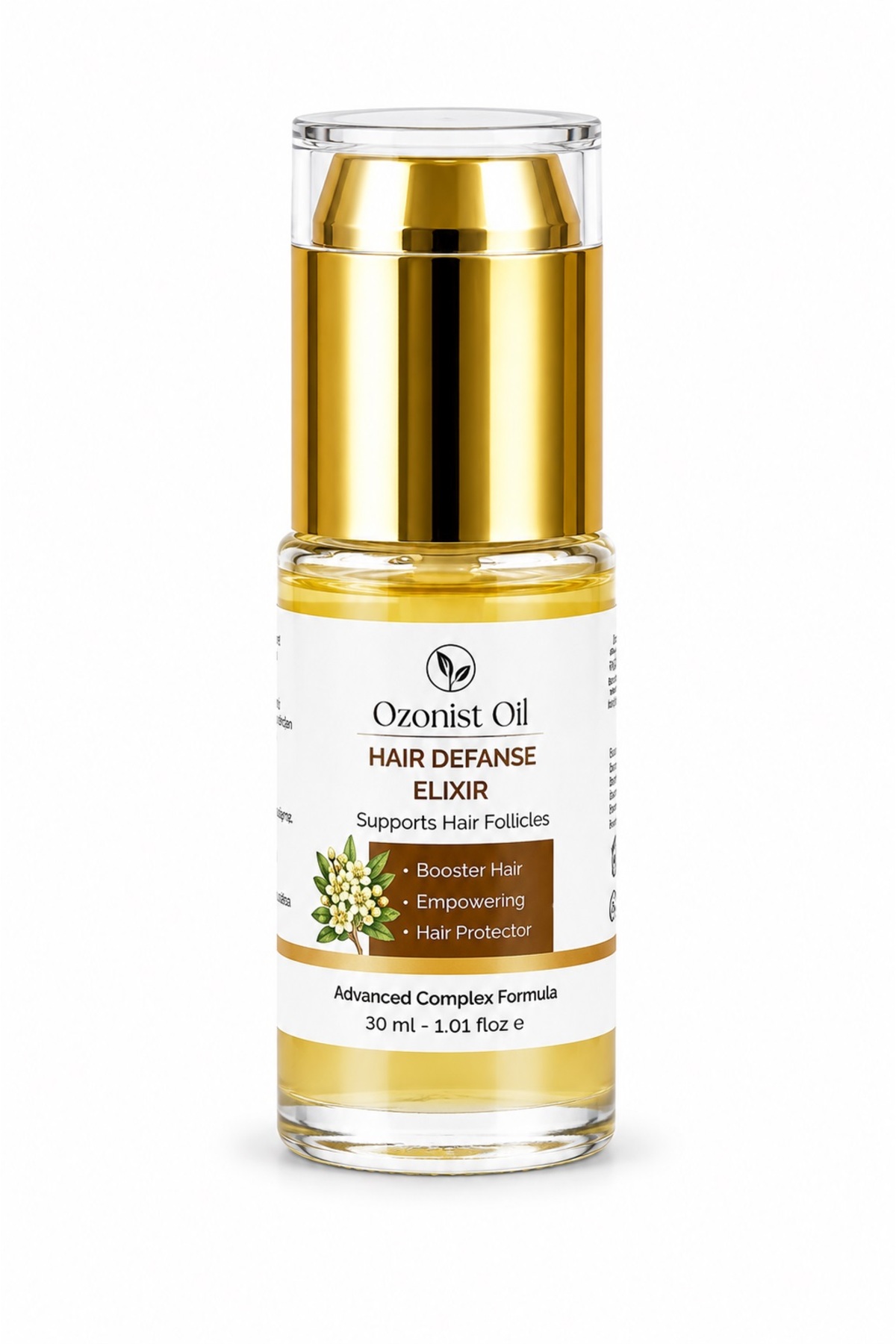Biberiye , Argan Saç Serumu 30 ml – Saç Güçlendirici, Besleyici ve Parlaklık Destekleyici Ozonist Oil — 808.08.08 — تصویر 4 از 4