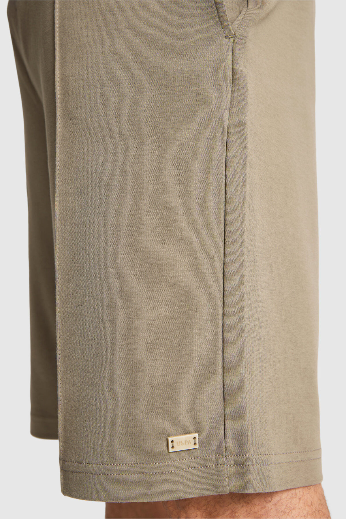 U.S. Polo Assn. Erkek Haki Örme Şort 50327203-VR027 görsel 6