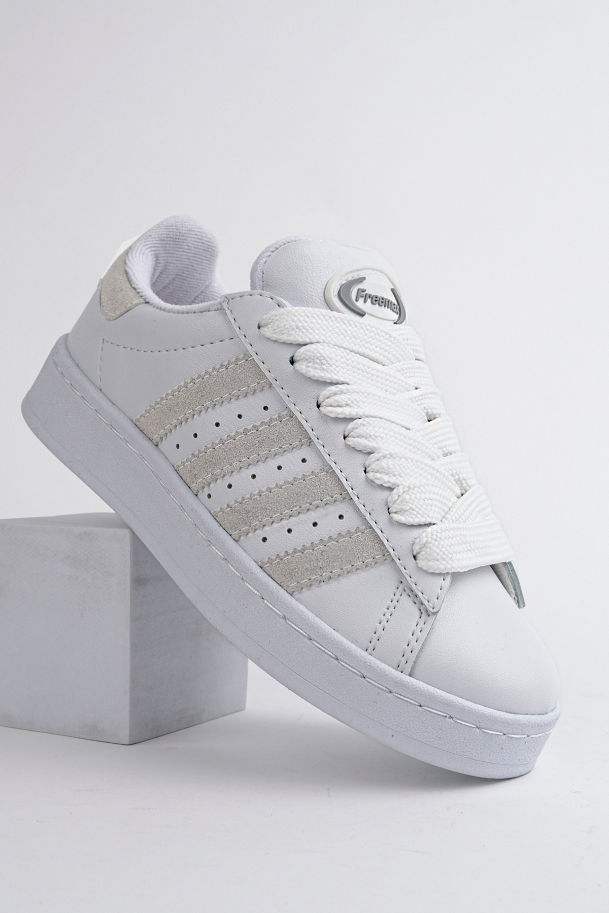 Freemax Dikişli Taban iç Tabanlık Garantili Sneaker Spor Ayakkabı Cmp88 Beyaz Buz görsel 2