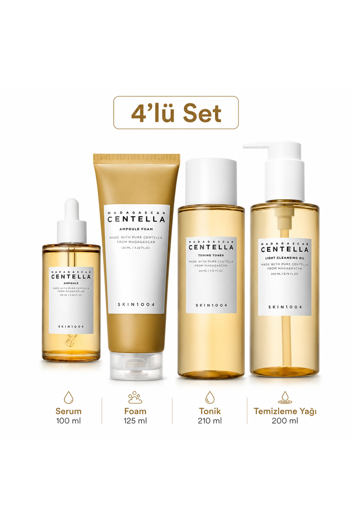 Skin1004 Madagascar Centella 4'lü Bakım Seti - Fiyatı, Yorumları