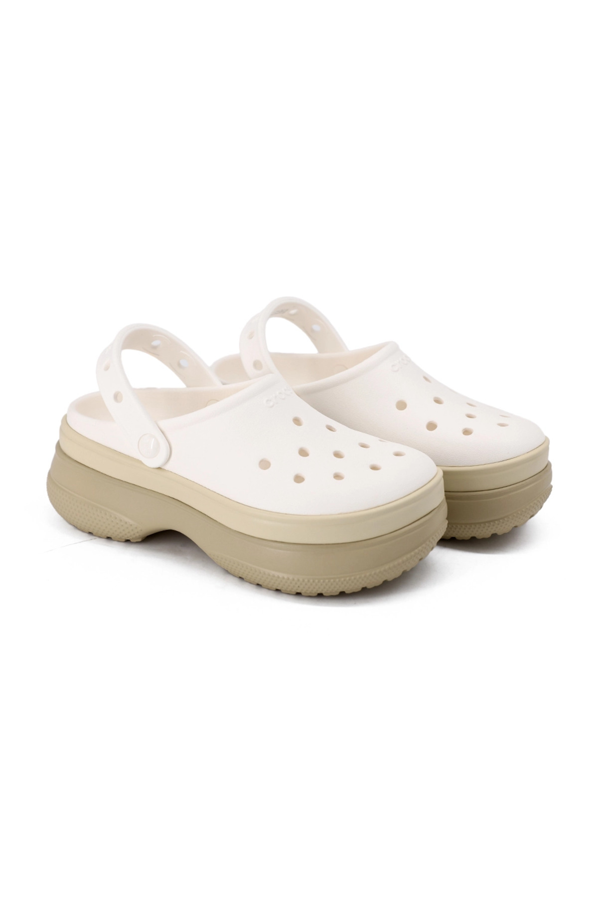 Crocs Classic Stacked Clog 211355-0WV Kadın Terlik Beyaz Juststep