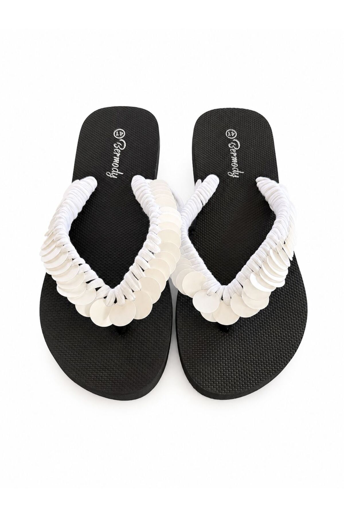 Lina Sequin Custom Design Painless Beach Slippers Flip Flops