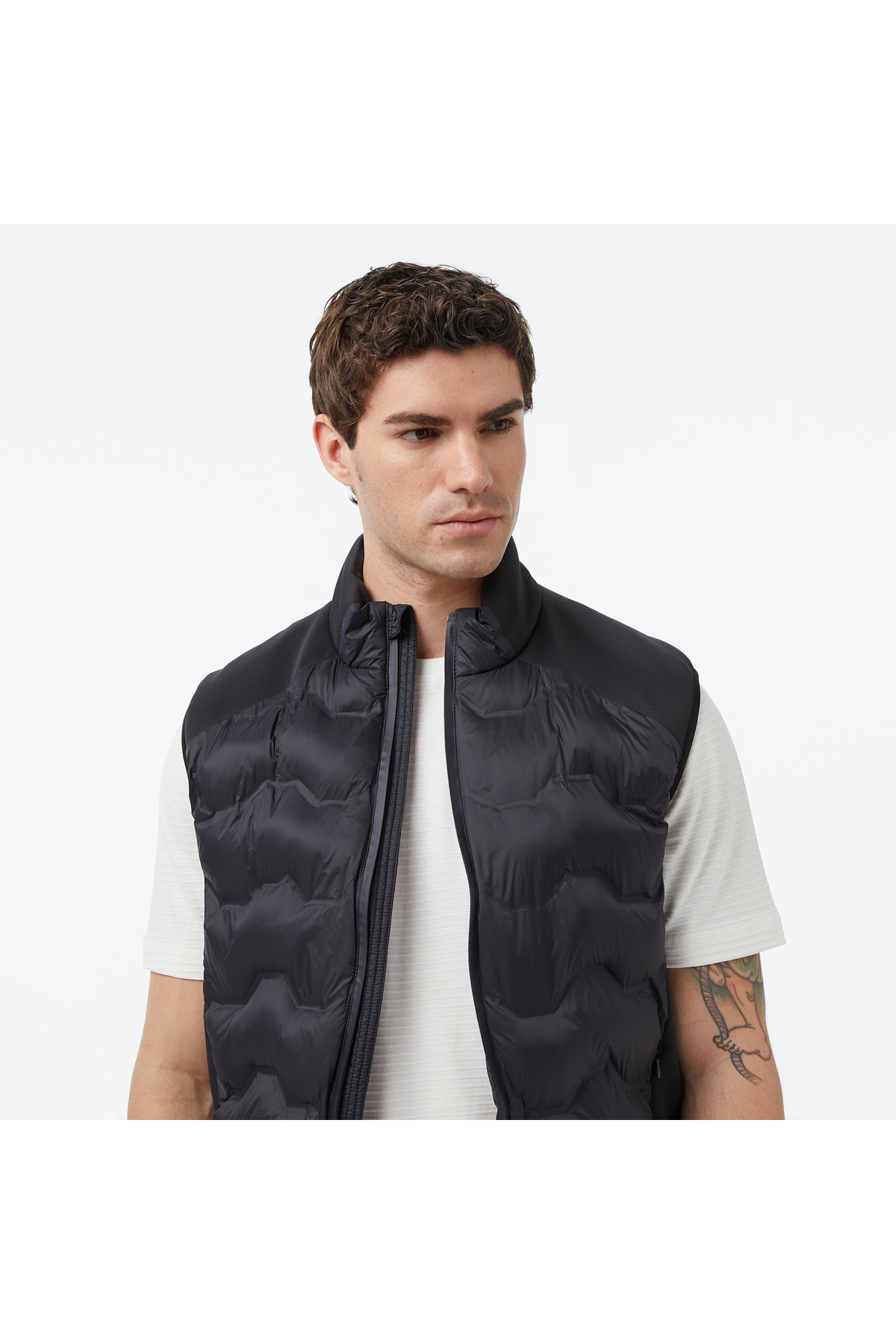 Nautica Erkek Siyah Regular Fit Su İtici Yelek görsel 4