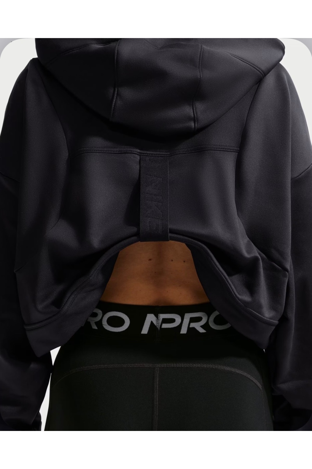 Nike Pro Therma-FIT Fleece Hoodie Kadın Sweatshirt (coolmove) görsel 4