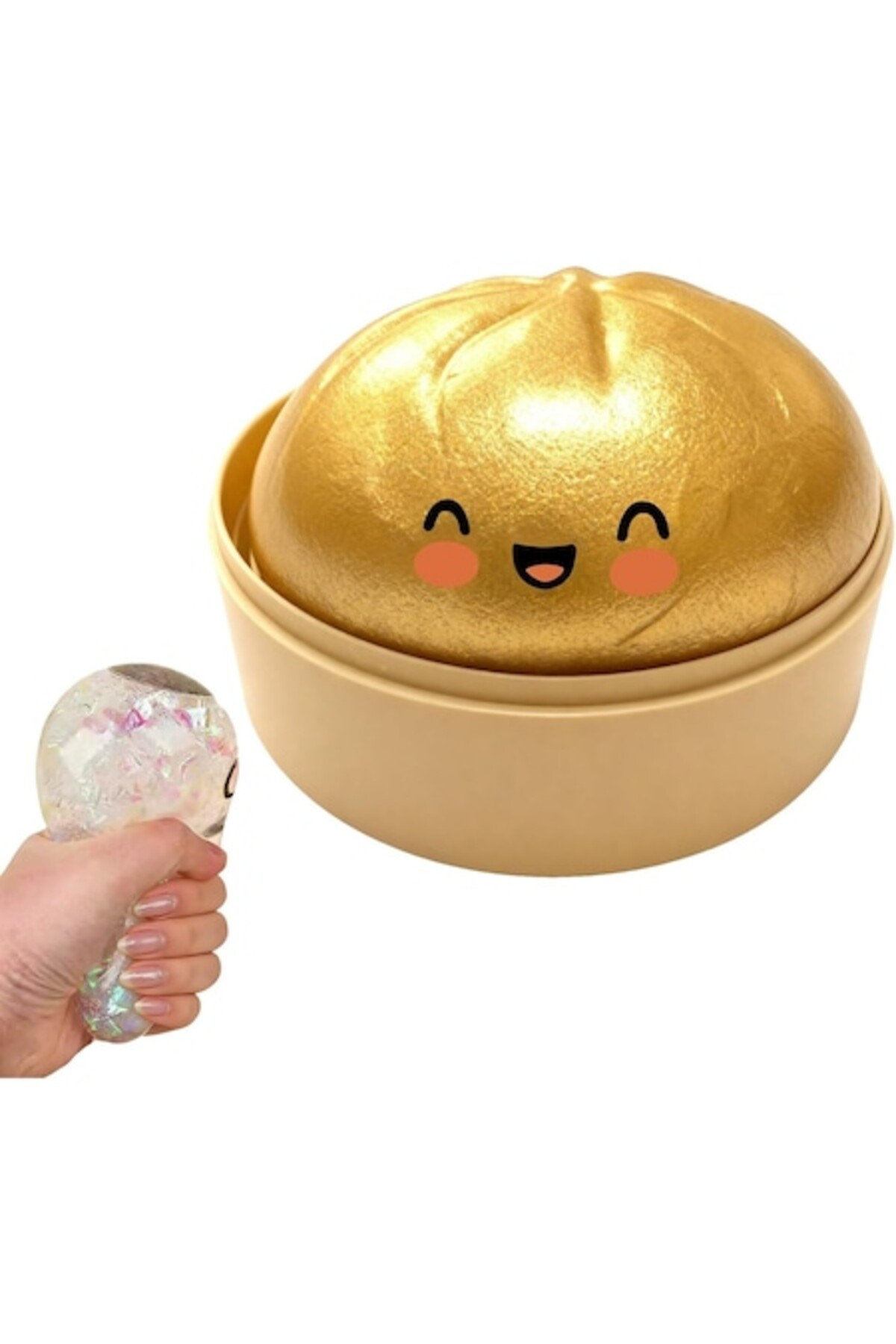 Squishy Interactive toy for children, large Dumpling, silicone material, mult...