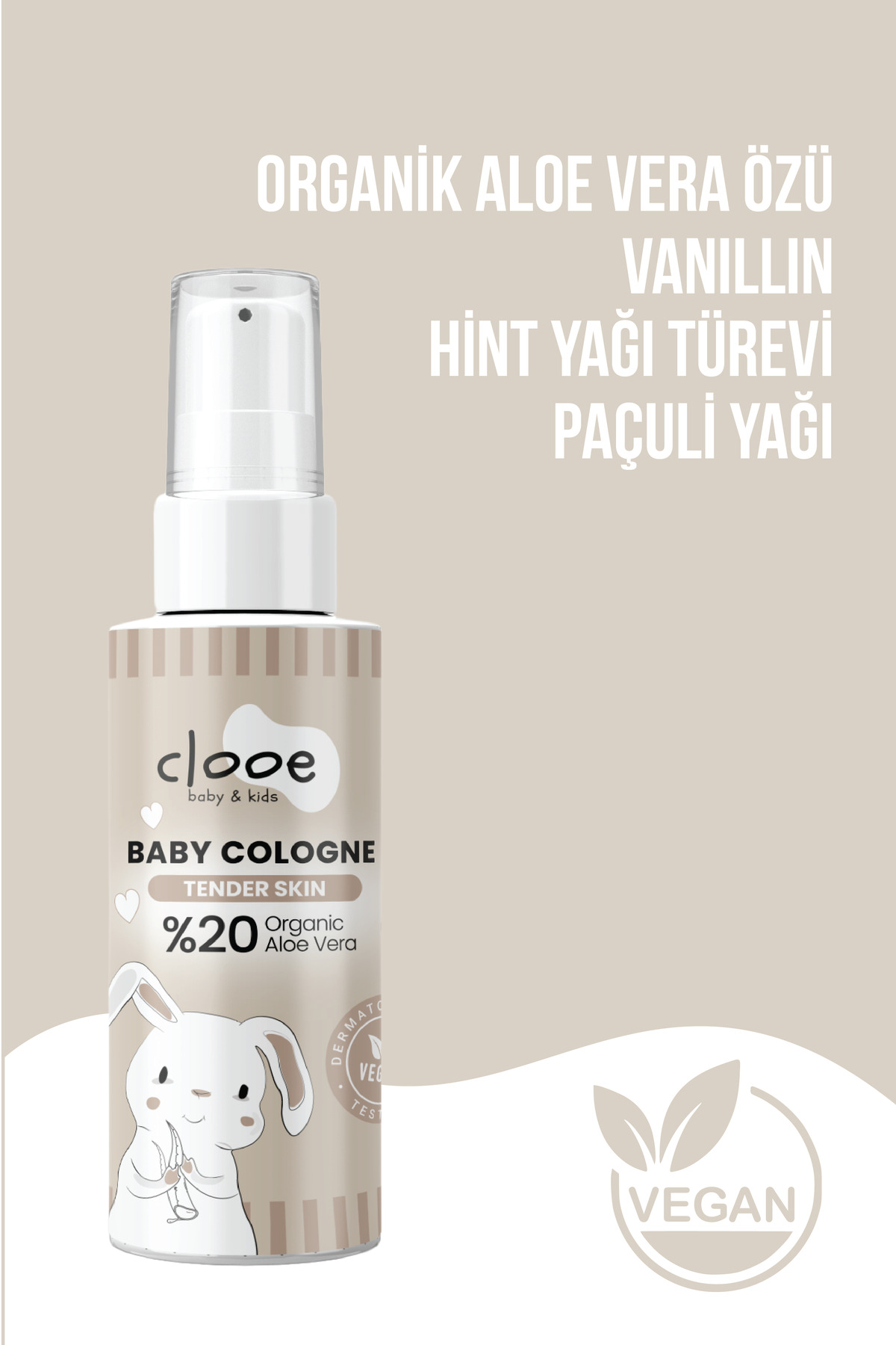 4'lü Bebek Kolonyası Tender Skin 40 ml - Pudramsı ve Yumuşak Notalı - Organik Aloe Vera Özlü - Vegan - Hızlı Kuruyan — PKA069 — تصویر 3 از 4