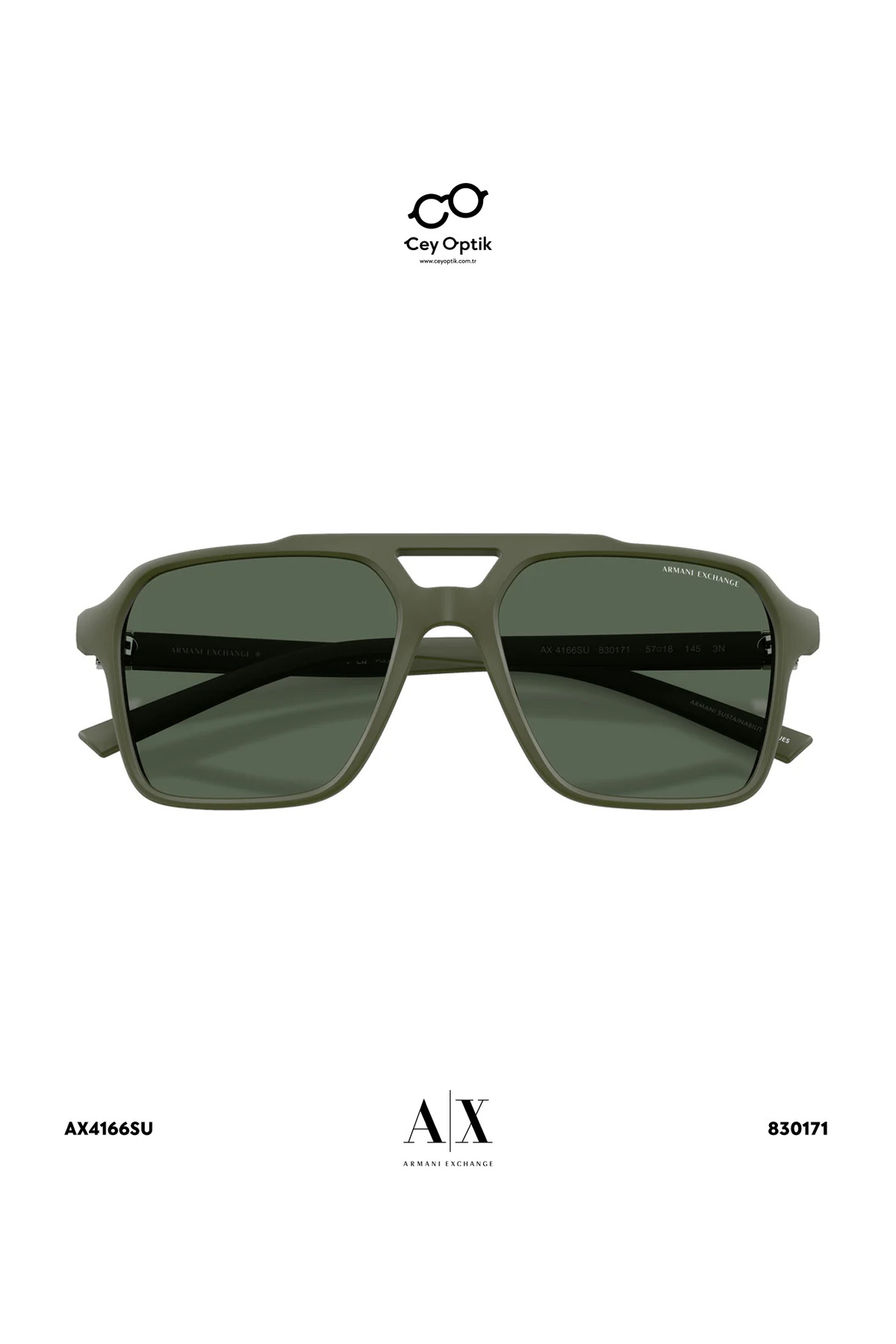 عینک آفتابی مردانه - AX4166SU - 18/57/145 آرمانی اکسچنج عینک آفتابی Armani Exchange