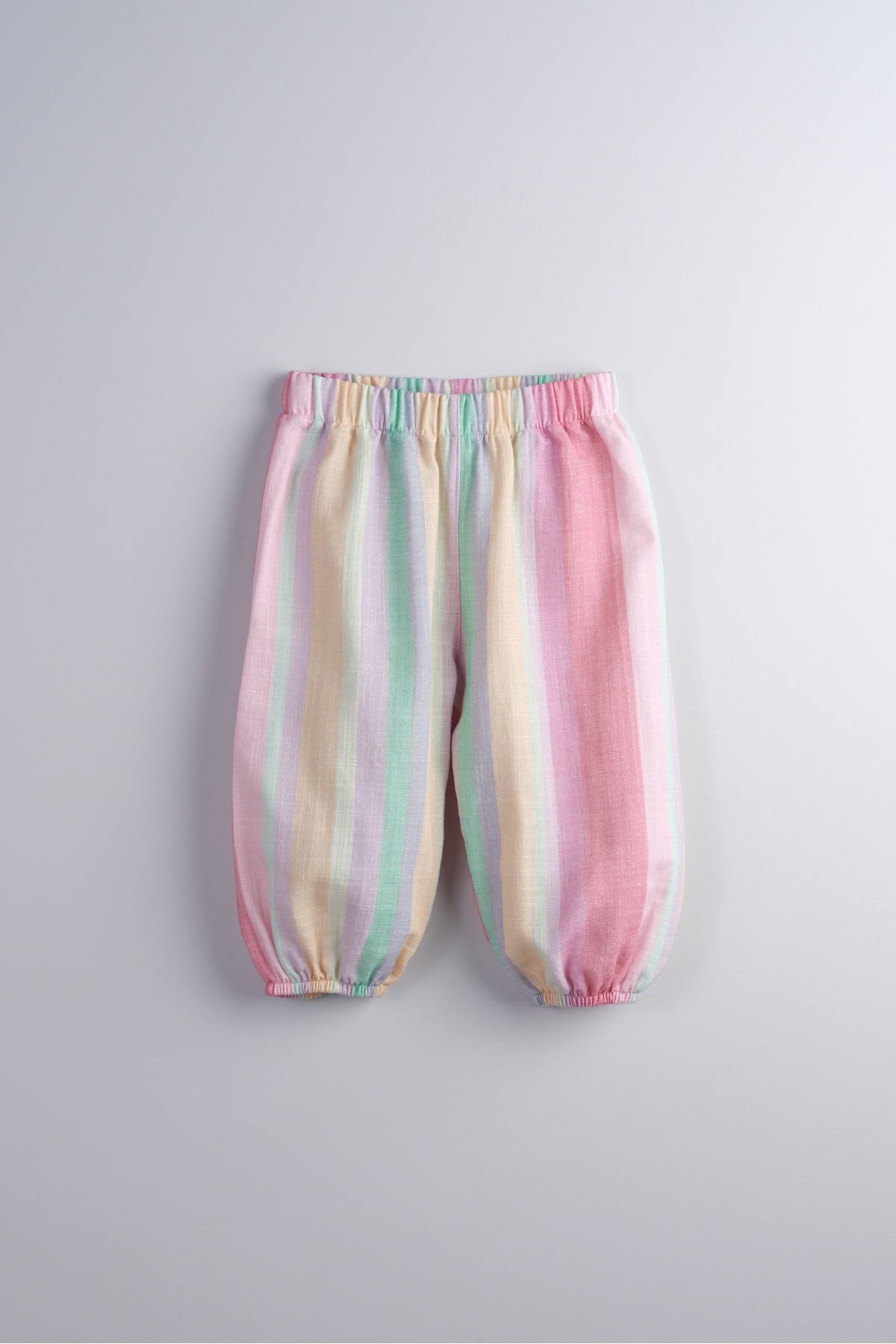 100% Cotton Muslin Fabric Baby Girl and Kids Wide Cut Pants ( Multicolor )