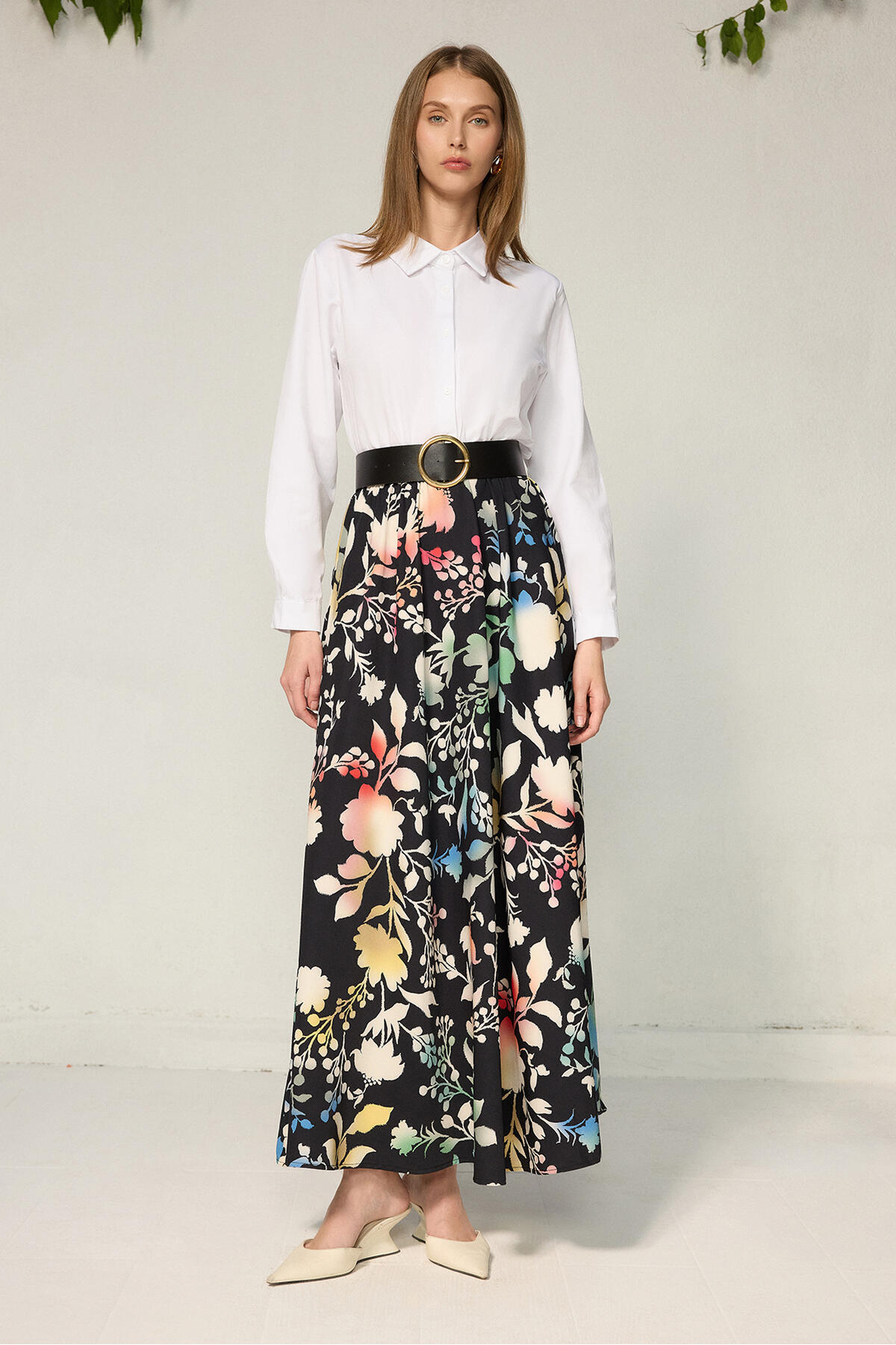 Touche Prive Belted Shirt Dress