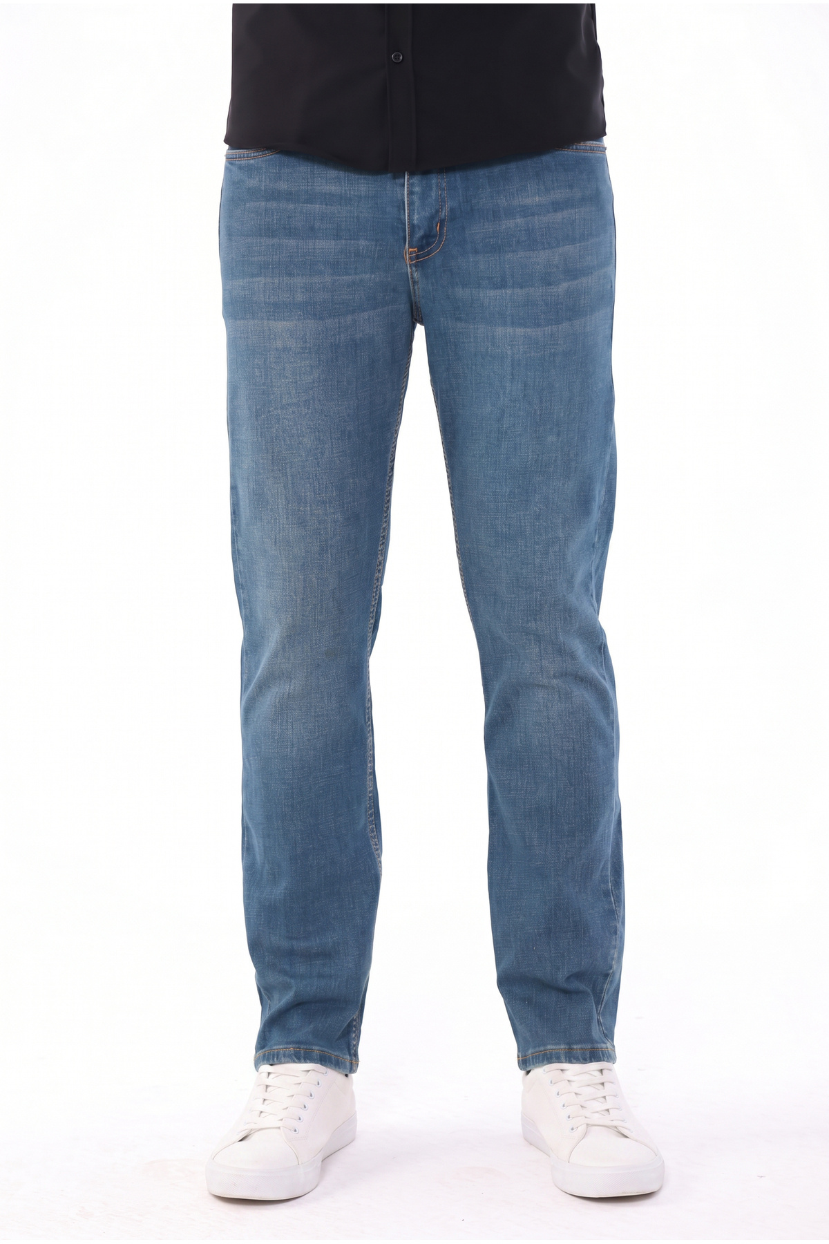blayn jeans Men's Tint Effect Non-Knee Marking Cotton Flexible Denim Jean Jeans Regular Fit
