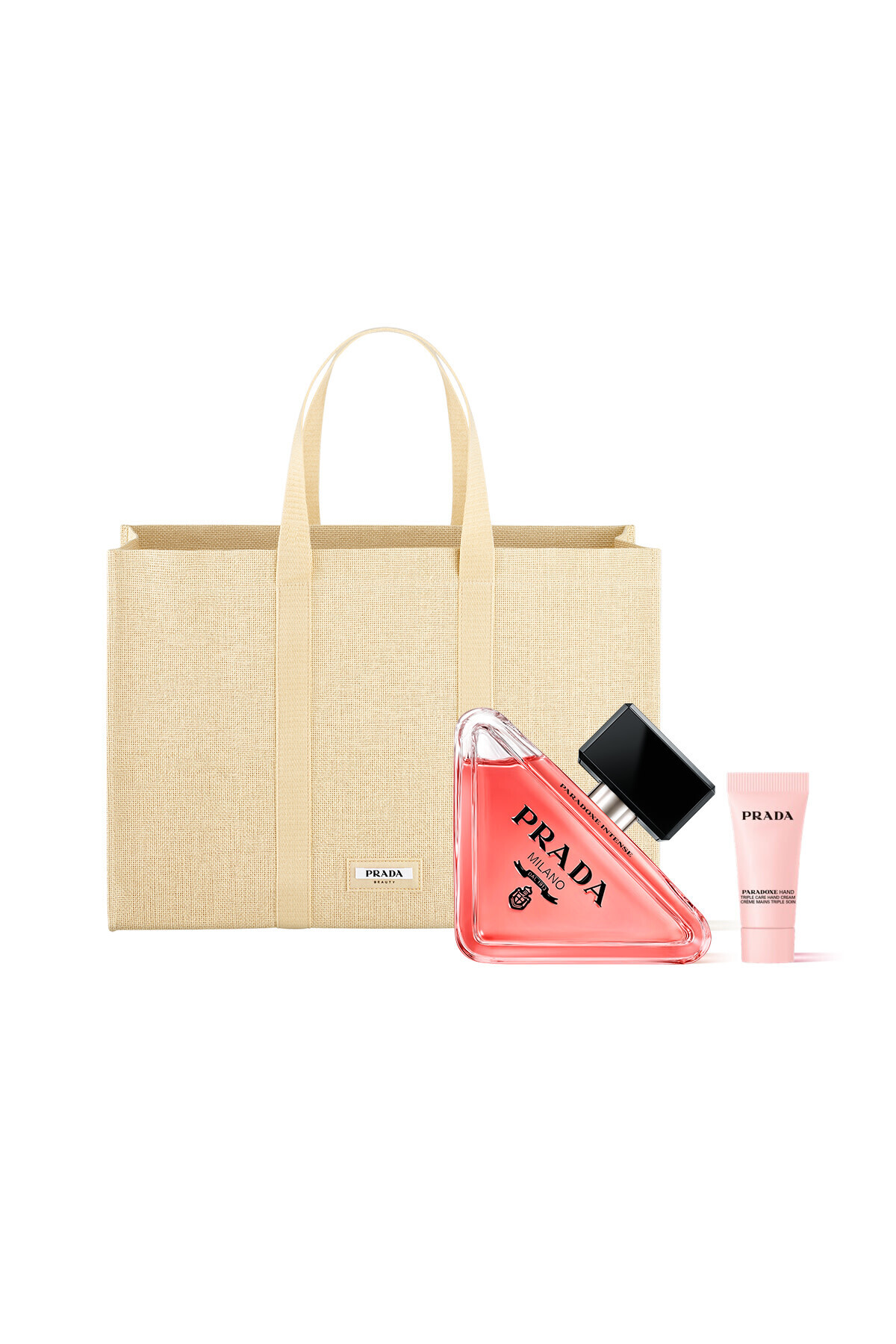 Prada Paradoxe EDP Intense 90 ml & Prada Beauty Çanta Parfüm Seti - El Kremi Hediyeli 7829999999317 — VB829317