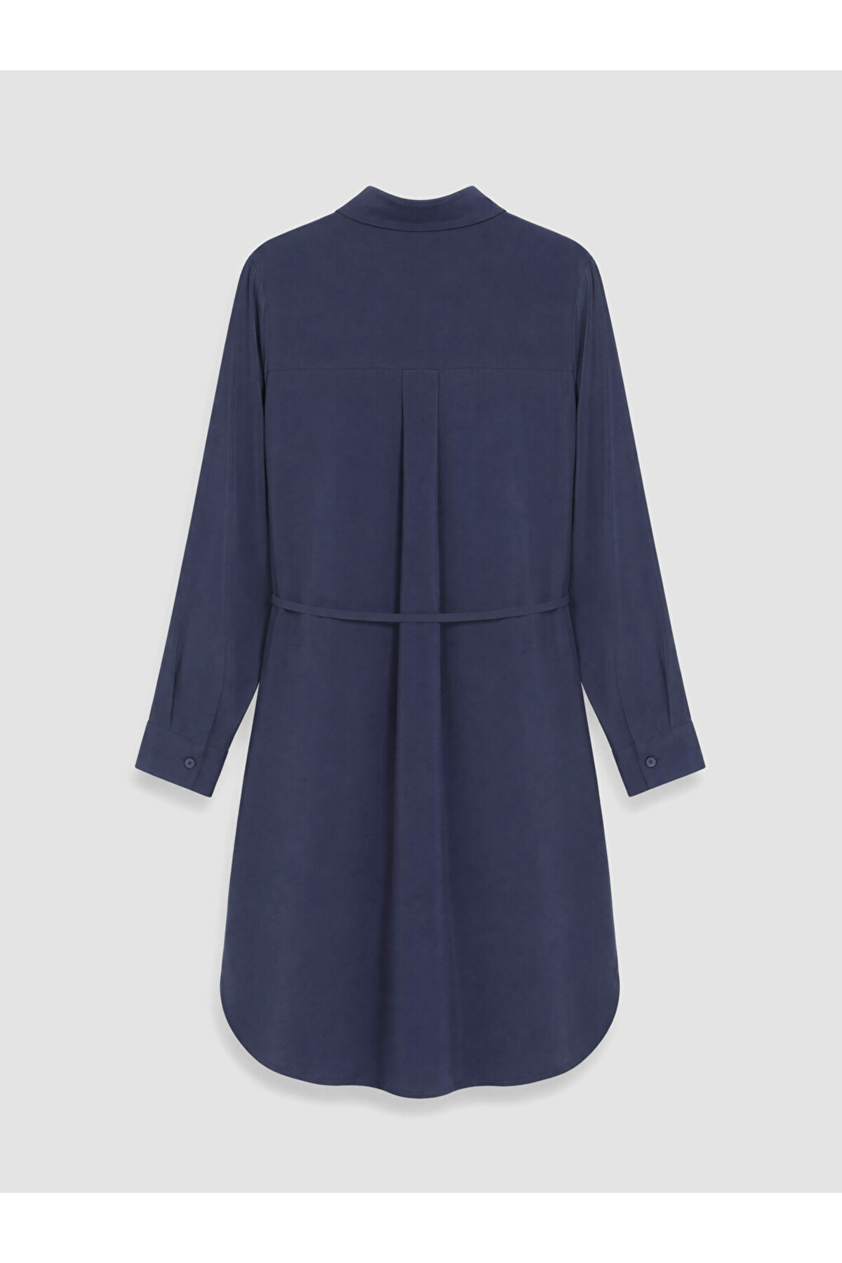 LC Waikiki Lacivert Oversize Modal Karışımlı Kadın Gömlek Tunik görsel 3