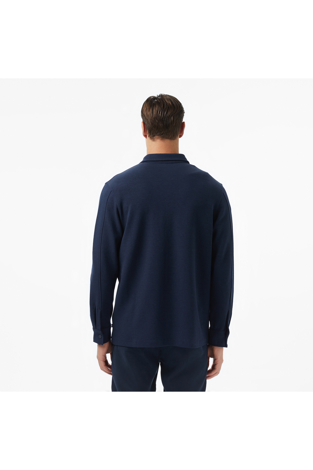 Erkek Lacivert Classic Fit Gömlek — سرمه‌ای W57437T — تصویر 2 از 4