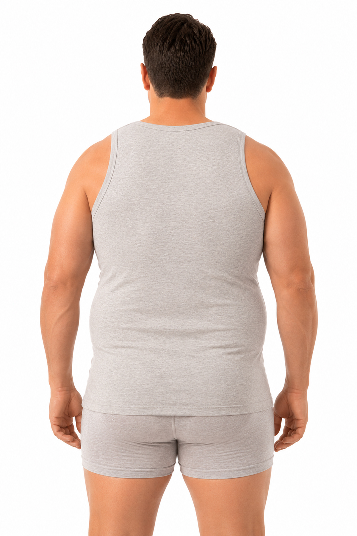 ÖZKAN underwear Özkan 12473 5'li Paket Erkek Pamuklu Ribana Esnek Rahat Kalın Askılı Büyük Beden Atlet görsel 3