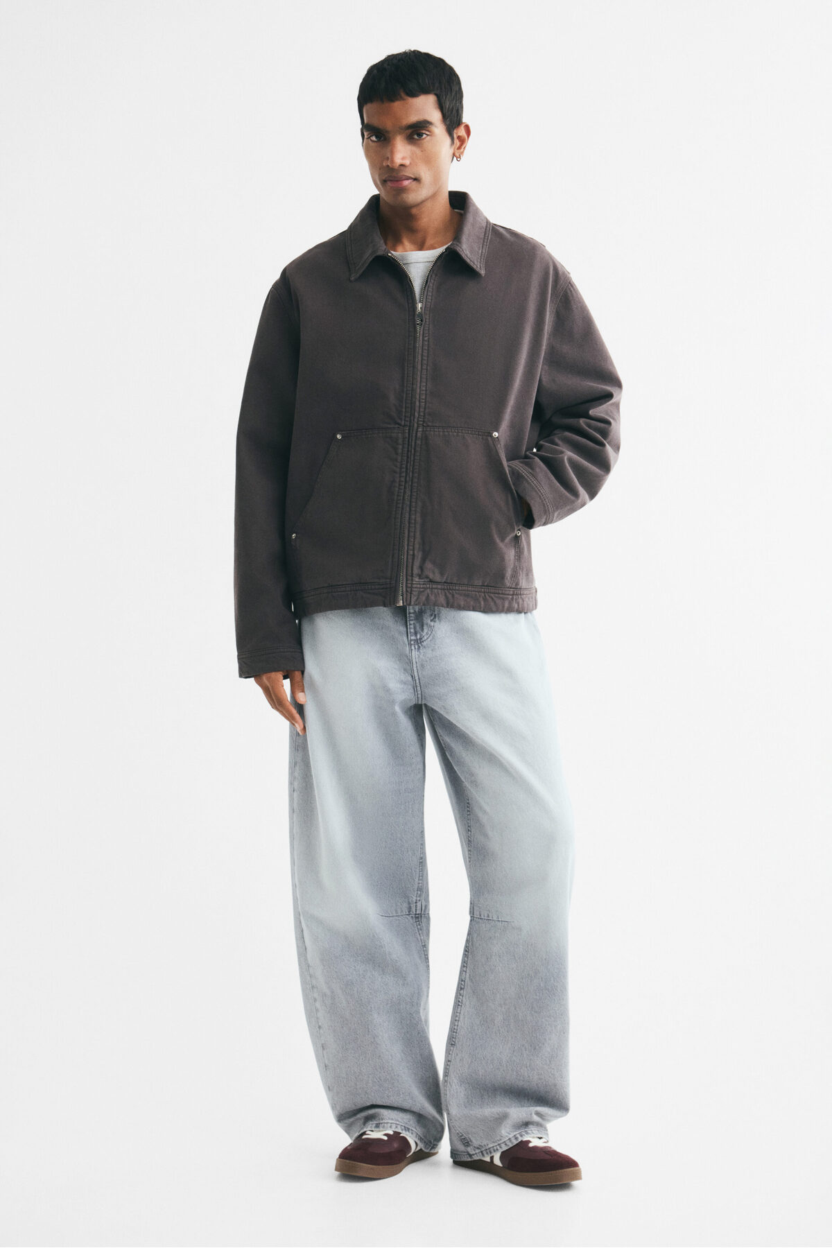 شلوار جین گشاد بشکه‌ای اچ اند ام شلوار جین H&M