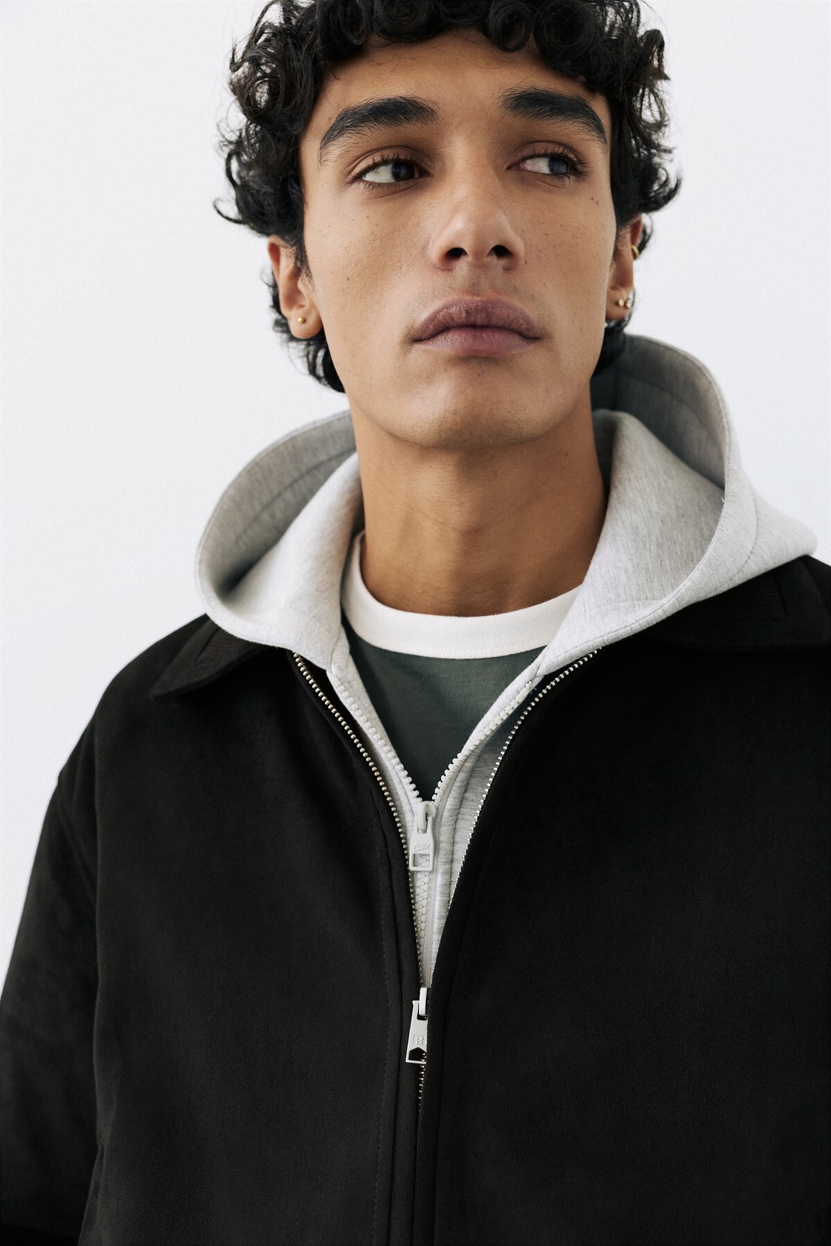 Pull & Bear Suni süet ceket görsel 7