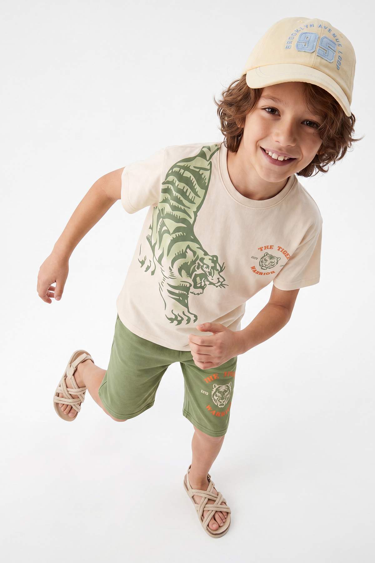 Trendyolmilla Kids Yeşil Baskılı Örme Alt - Üst Takım TKDSS26AU00107