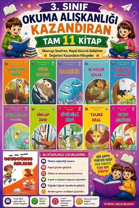 Üçgen Yayıncılık 3. Sınıf Okuma Alışkanlığı Kazandıran Okumayı Sevdiren Tam 1...