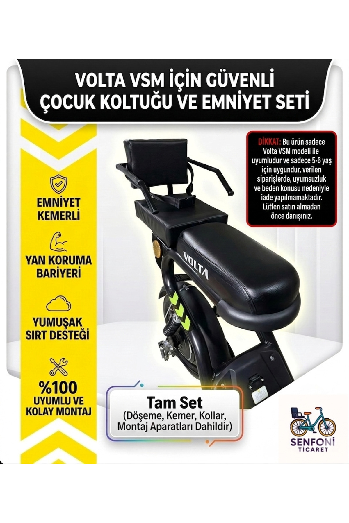 Child Seat with Vsm Side Protection, Vsm Leather Back Seat with Seat Belt, Seat, Seat