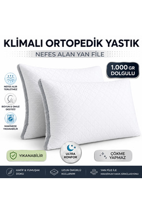 İlay home concept 2 adet KLİMALI YASTIK PREMİUM ( YIKANABİLEN ) 1. SINIF TERL...