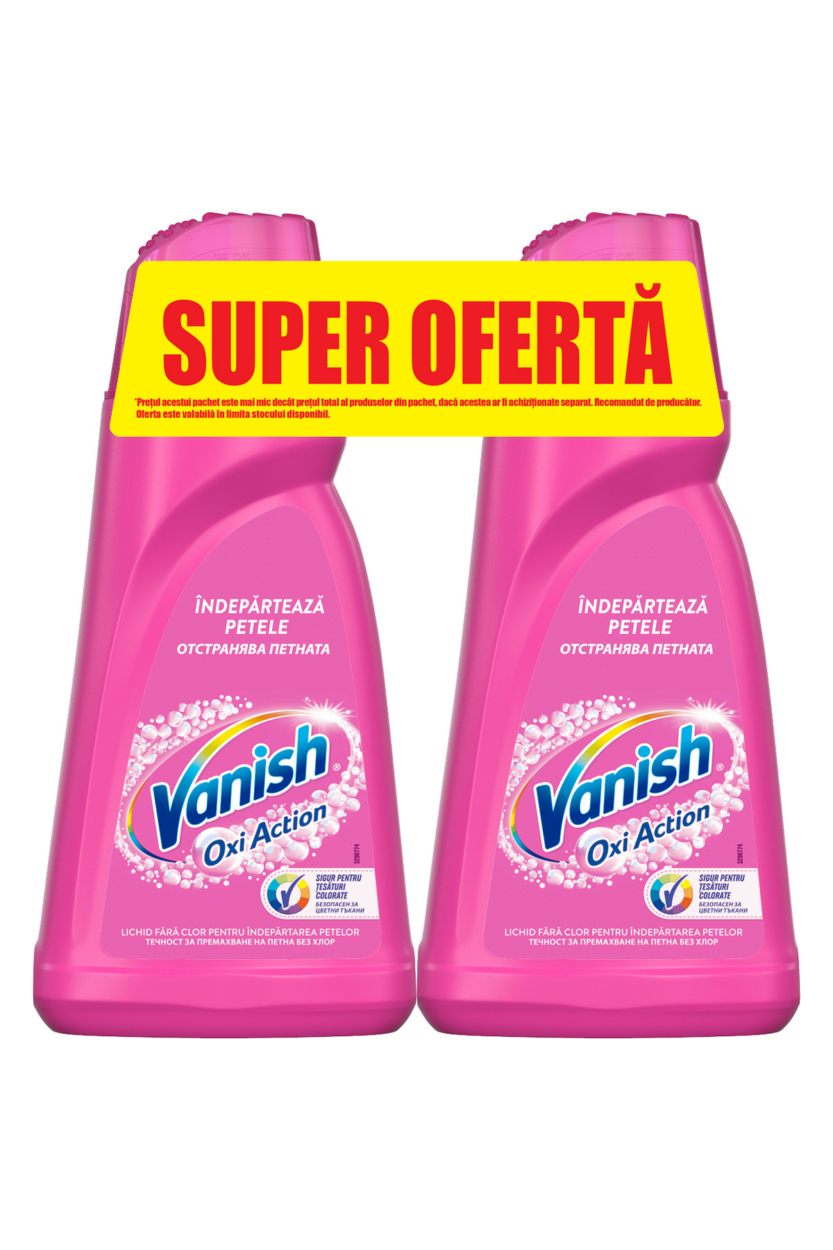 Vanish Soluție de colorare lichidă Vanish Pink 1+1, 1L