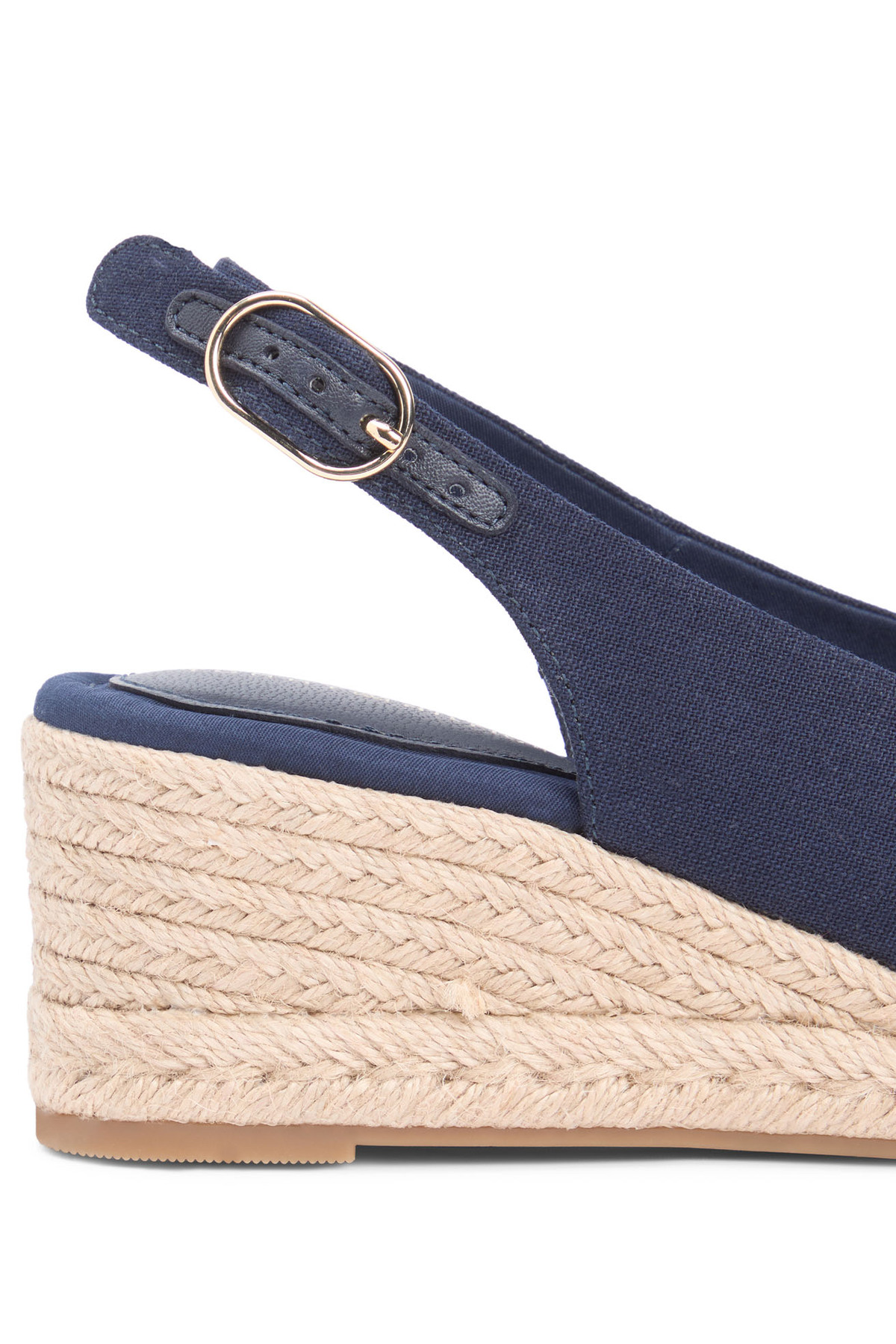 Tommy Hilfiger Lacivert Kadın Dolgu Topuk Ayakkabı FW0FW09228DW6 görsel 6
