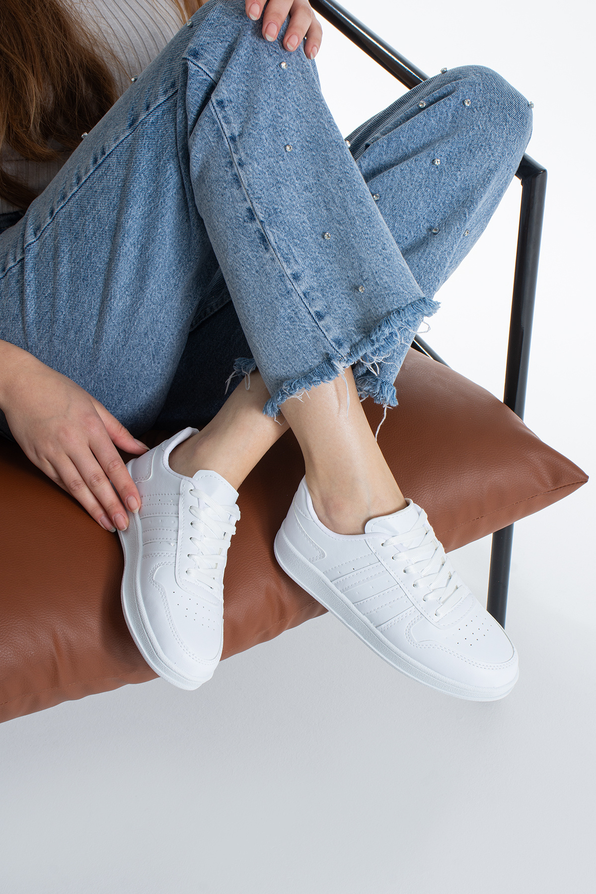 eformoda by emre yılmaz Beyaz Unisex Sneaker JH176 görsel 3