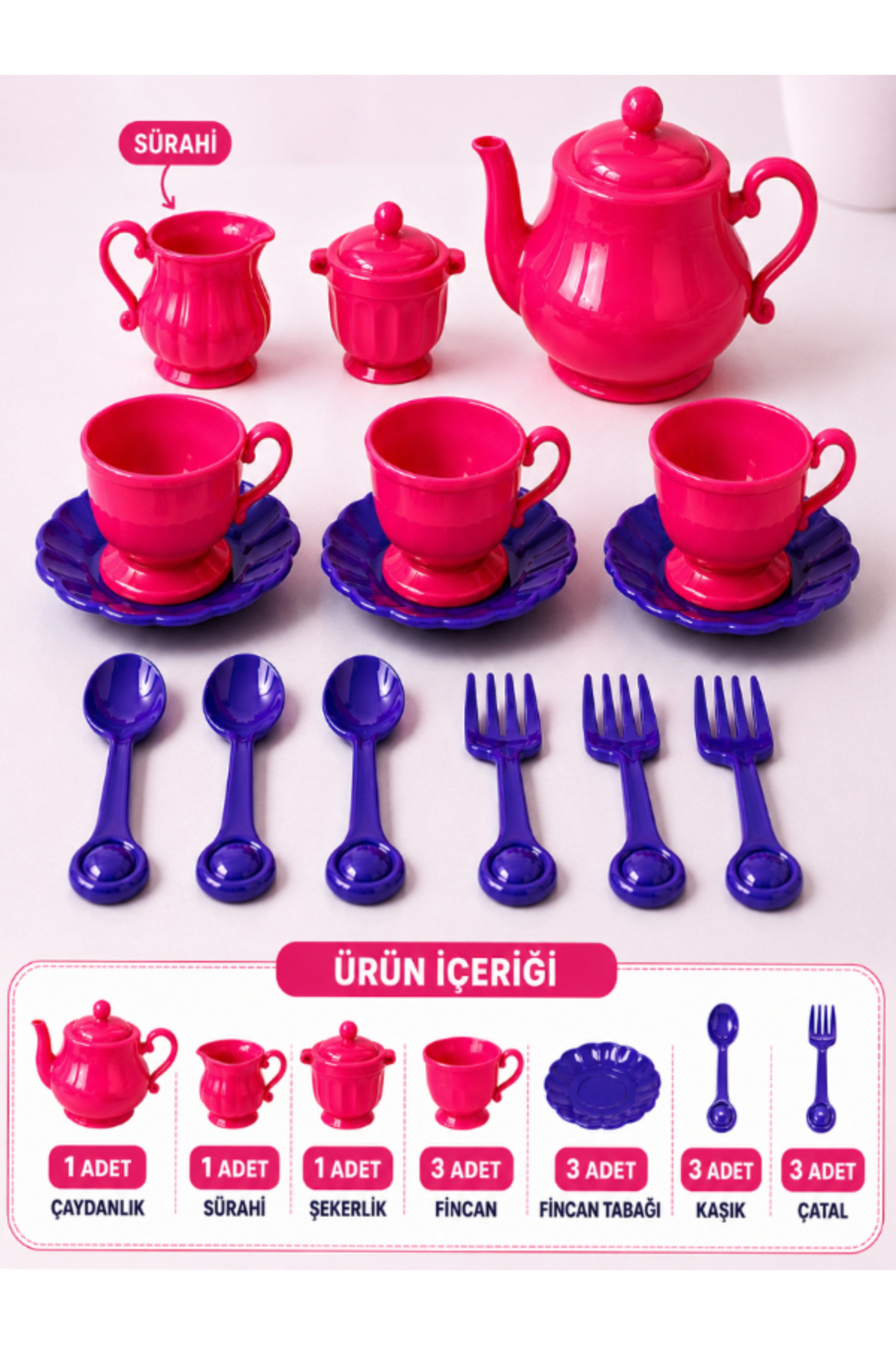 a v d a Oyuncak Çay Seti 16 Parça Tea Time – Kız Çocuk Mutfak