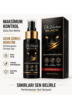 DR VİCTOR BLACK Erkek Uzun Deneyim sprey Orjinal Kutulu 60 ml