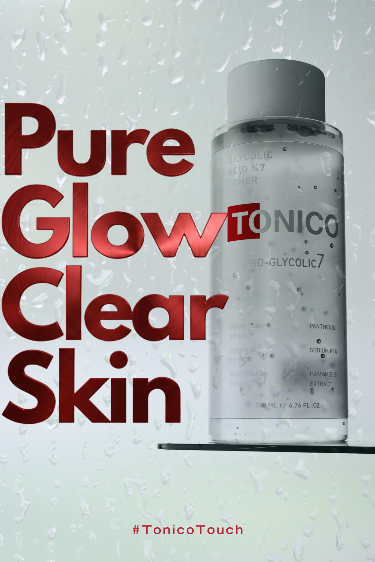 Glow Tonik | Canlandırıcı ve Aydınlatıcı Gözenek Sıkılaştırıcı Leke Karşıtı Tonik 200ml — 8684887324200 — تصویر 5 از 7