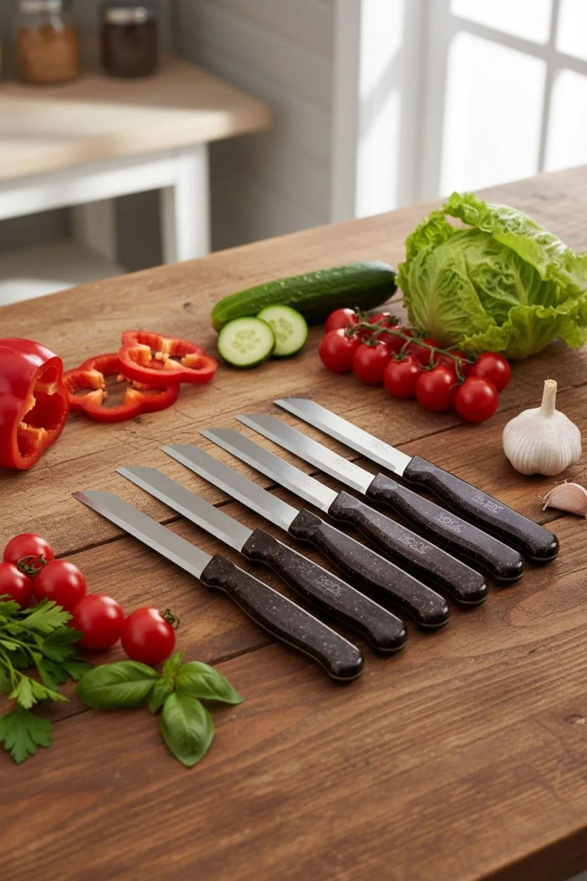 Rooc 6-Piece Knife Set | Vegetable, Fruit and Food Preparation Set