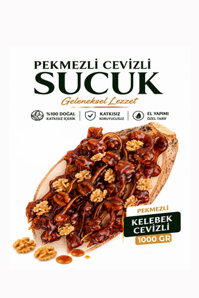 Gaziantep Baharat Cevizli Pekmezli Özel Yapım Antep Cevizli Pekmez Sucuk 1000...