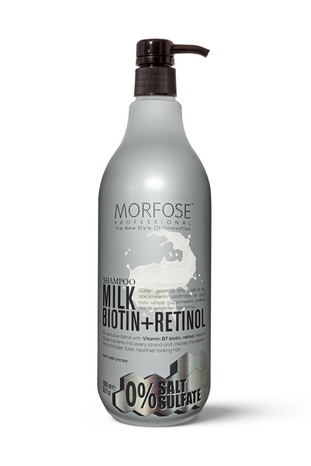 Morfose Sülfatsız Milk Biotin Retinol Içerikli Tuzsuz Şampuan 1000 ml — 1100005636