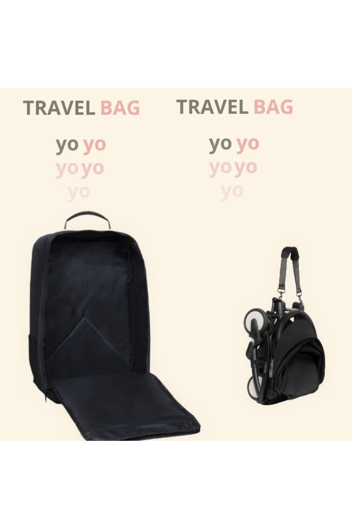 KABİN ÇANTA Babyzen Yoyo Taşıma Çantası (black Plus Fabric