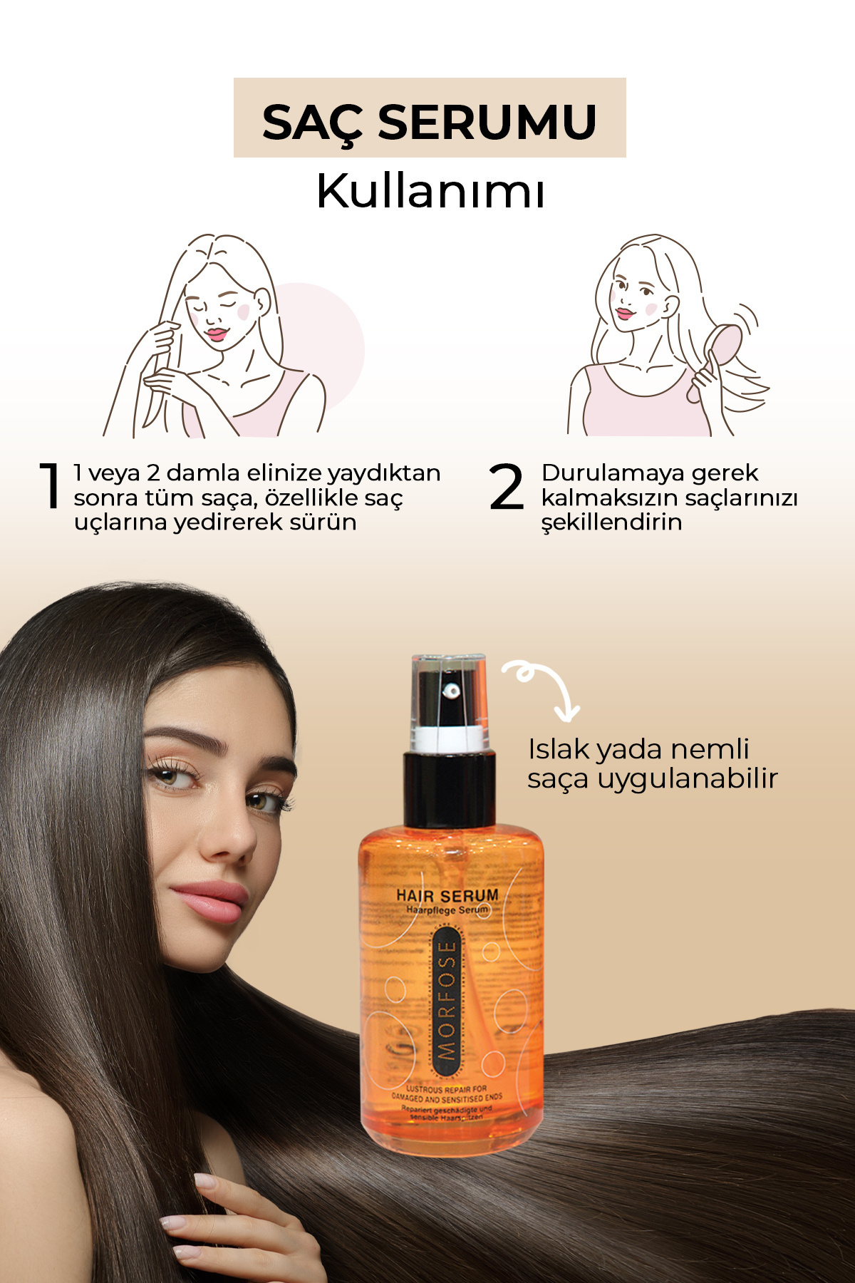 Saç Serumu 75 ml 2 Adet — 8698655383696 — تصویر 4 از 4