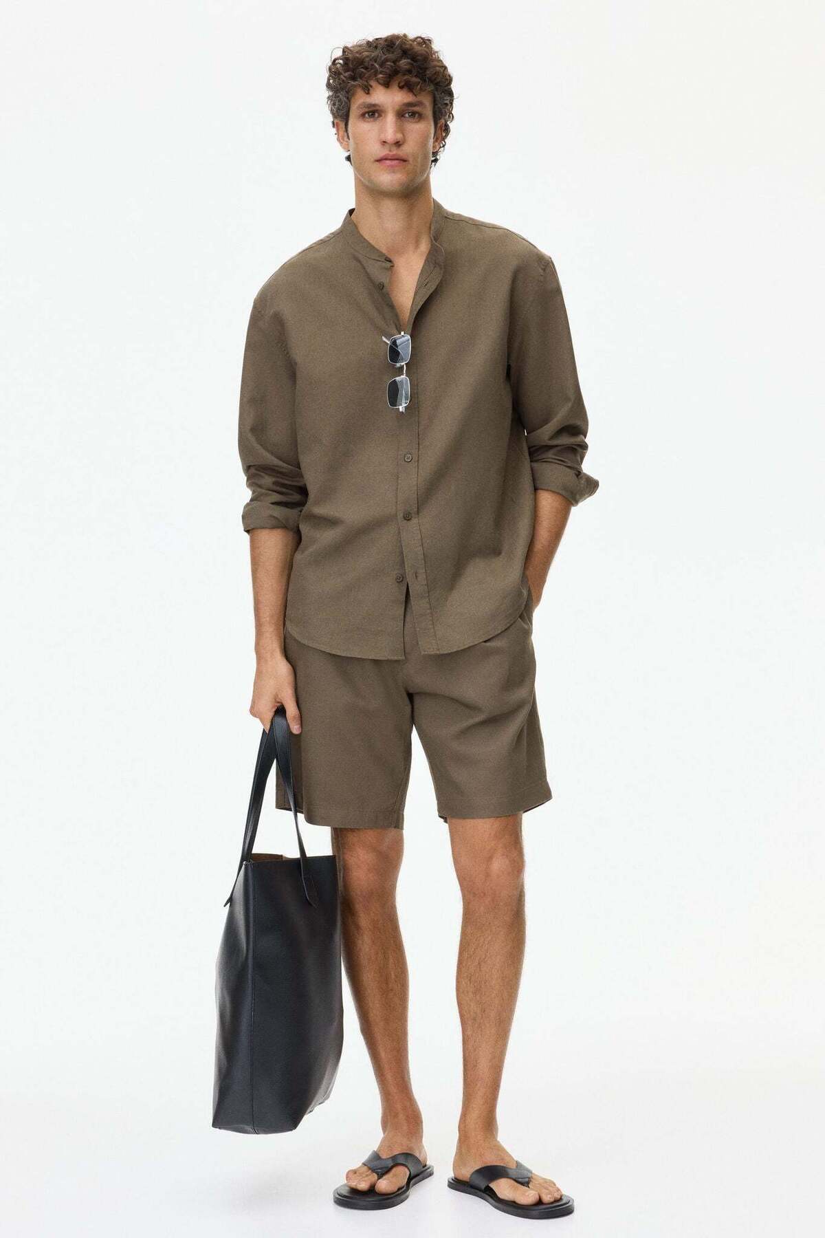 H&M Relaxed Fit Linen-blend shirt