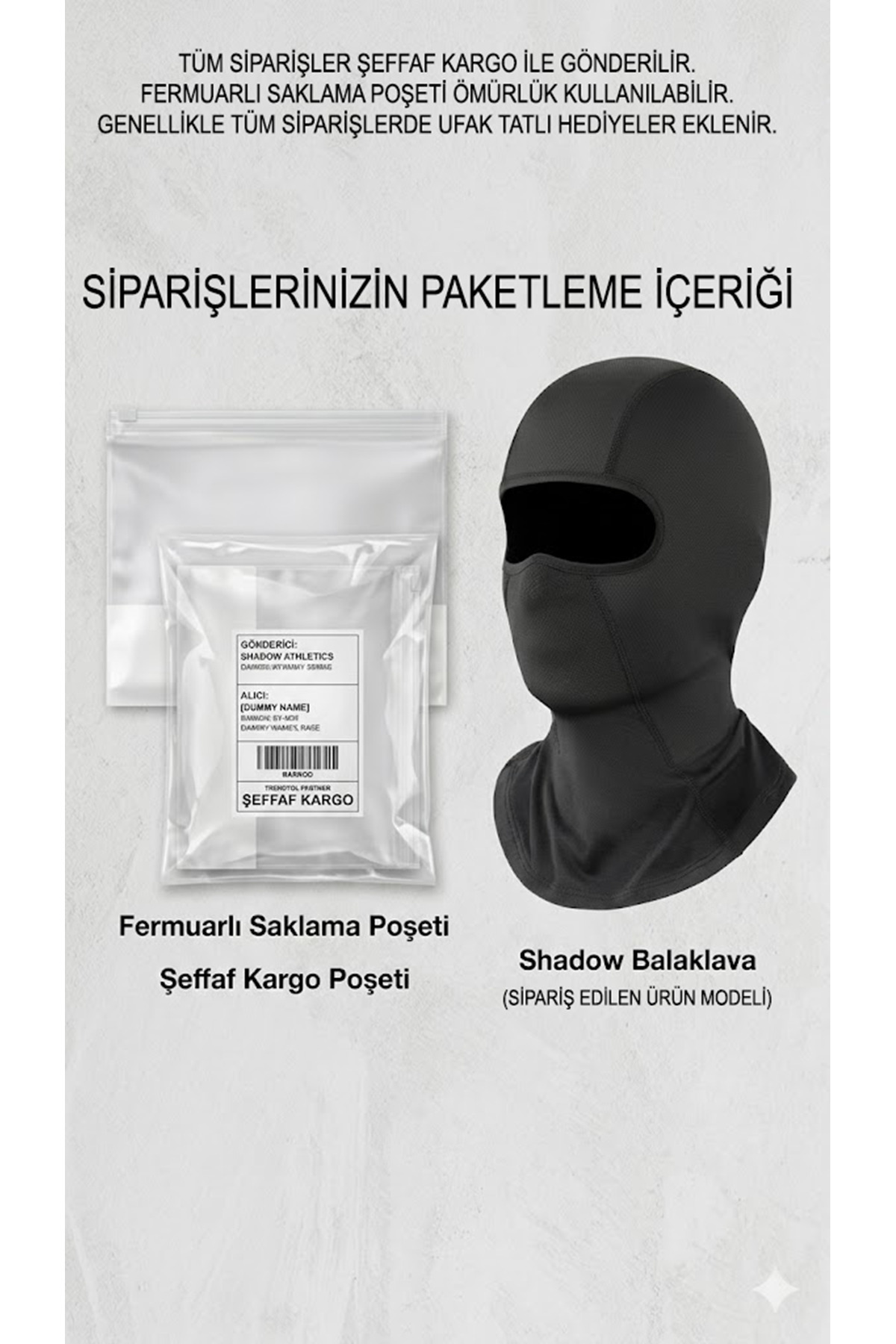 Flex BİSMİLLAHİRRAHMANİRRAHİM Yazılı Gold Reflektörlü Siyah Kar Maskesi Balaklava Balaclava Tevhid İslam