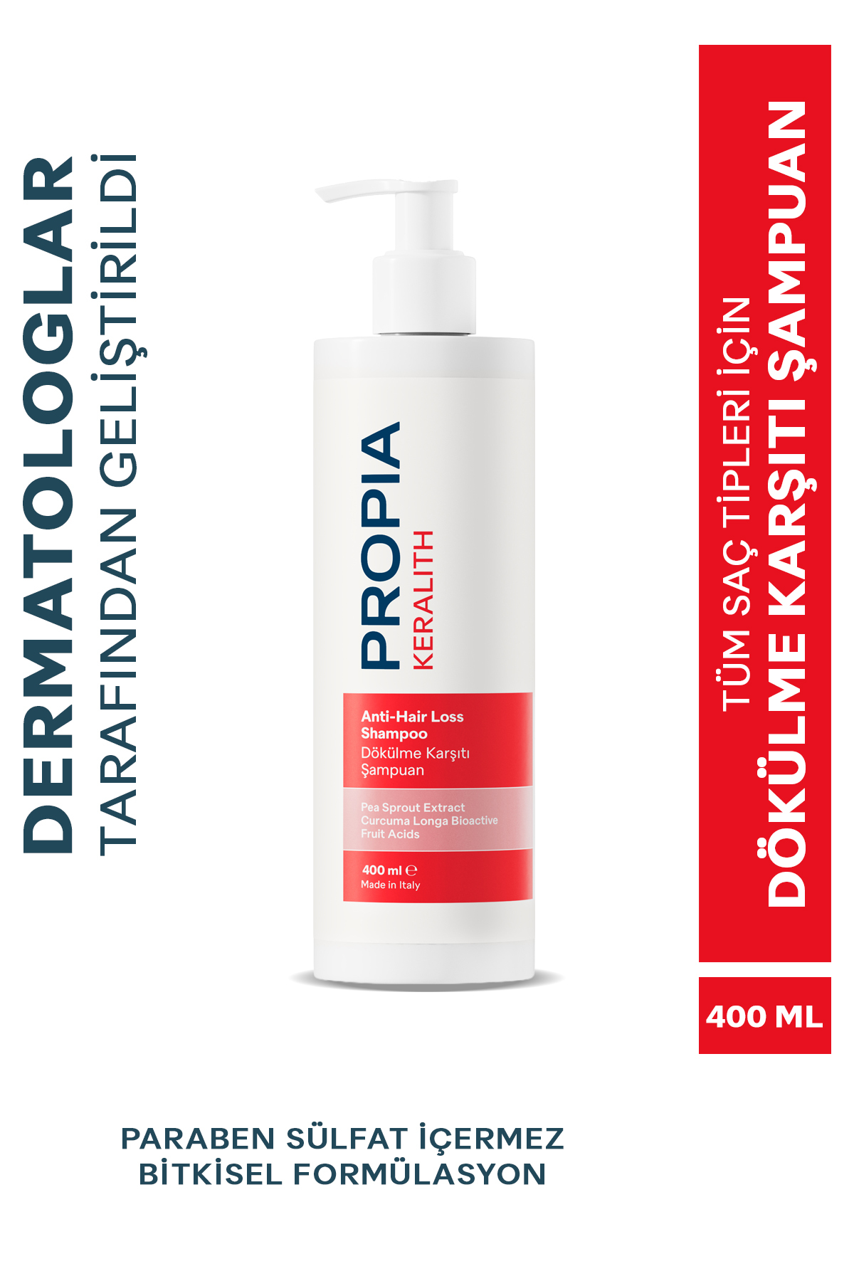 Propia Keralith Saç Dökülmesine Karşı Şampuan 400 ml | Dökülme Karşıtı Saç Bakım Şampuanı — 8001090001