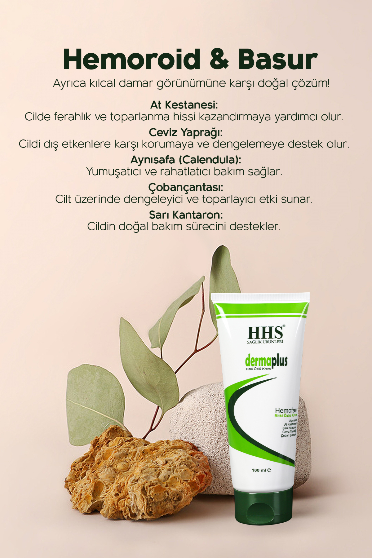 Dermaplus H.emoroid - B.asur HEMOFAST Krem – 100 ml | Çatlak Şişlik Ağrı Onarıcı — 8698619070075 — تصویر 5 از 6
