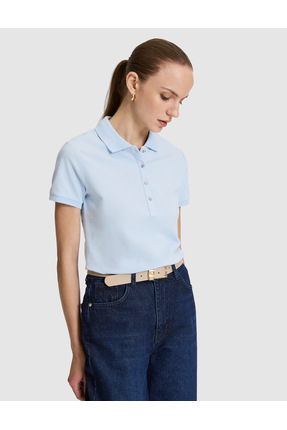 Pierre Cardin Mavi Slim Fit Pamuklu Polo Yaka Basic Tişört 50325456-VR248
