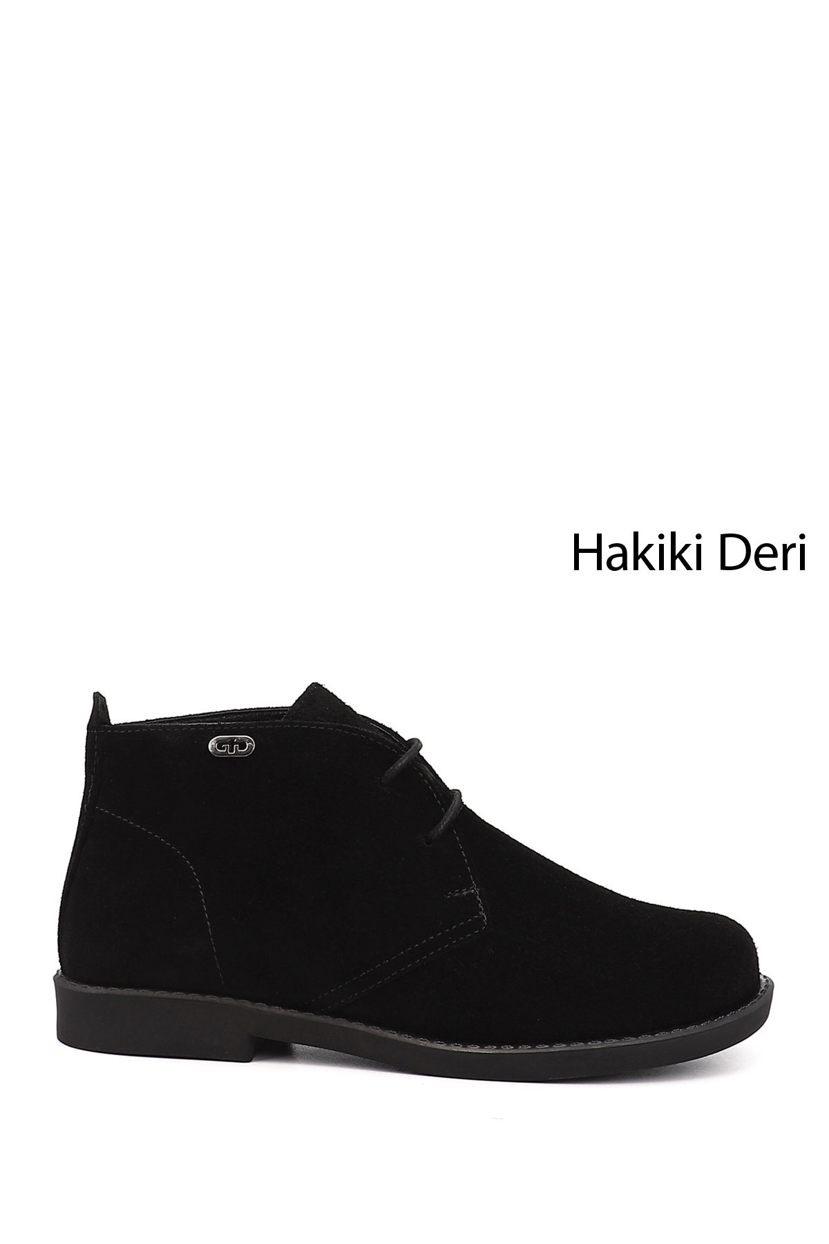 Women's Black Suede Rubber Sole Genuine Leather Boots