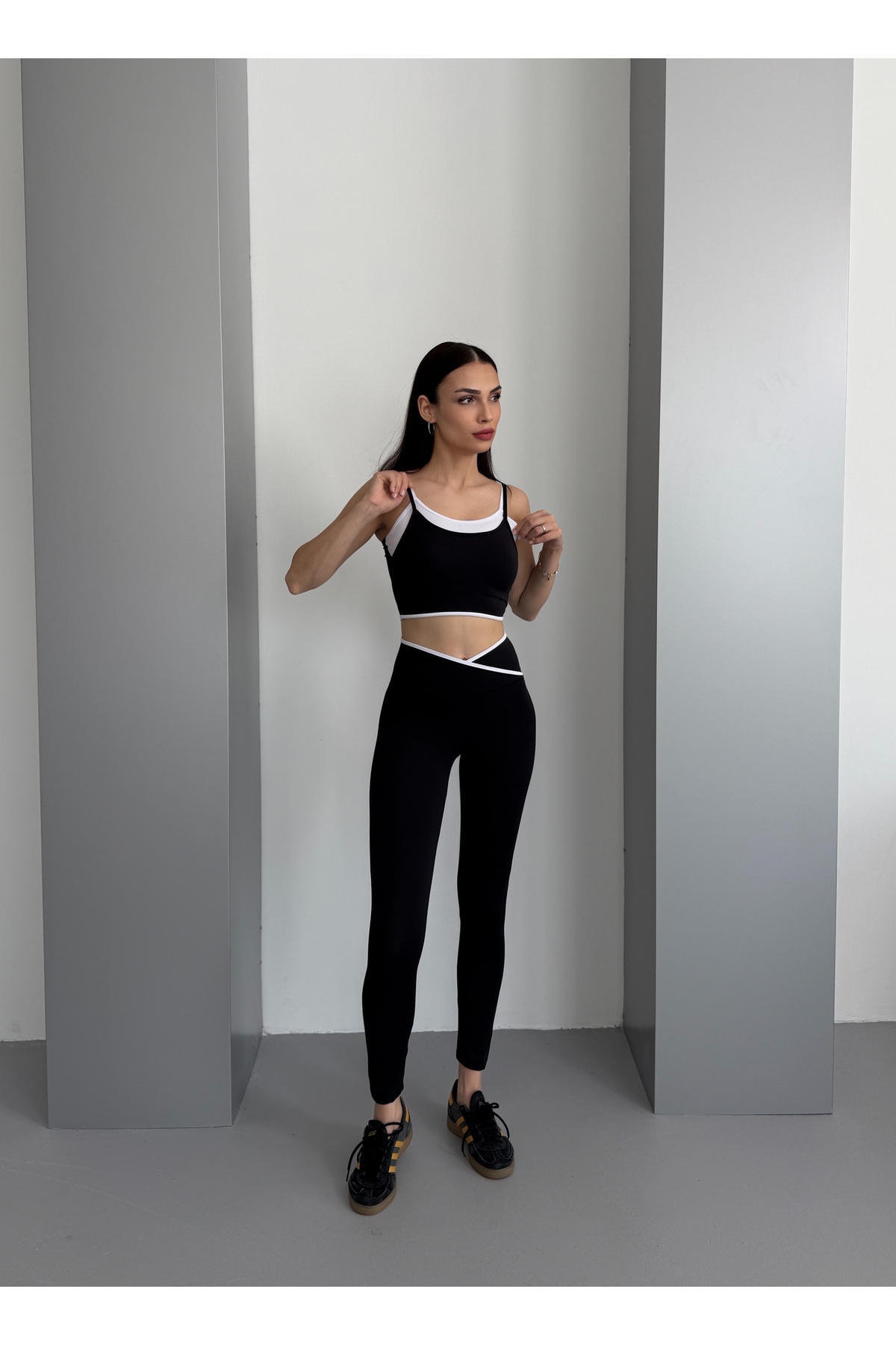 Edsize Esnek Standart Fit Toparlayıcı Kadın Tayt Takım görsel 6